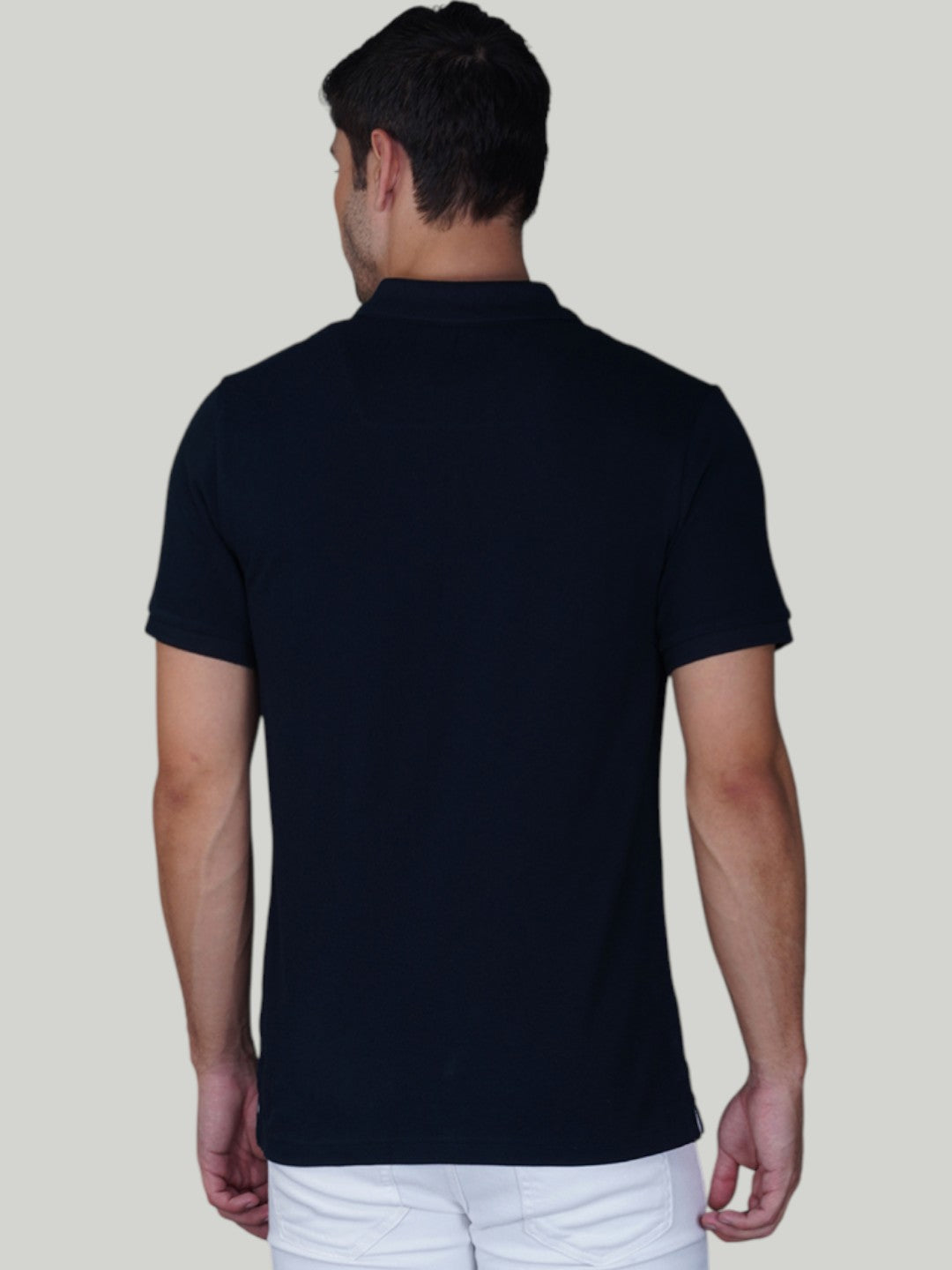 Navy Blue Premium Pique Cotton Classic Polo T-shirt-Euro Fit (CP 015)