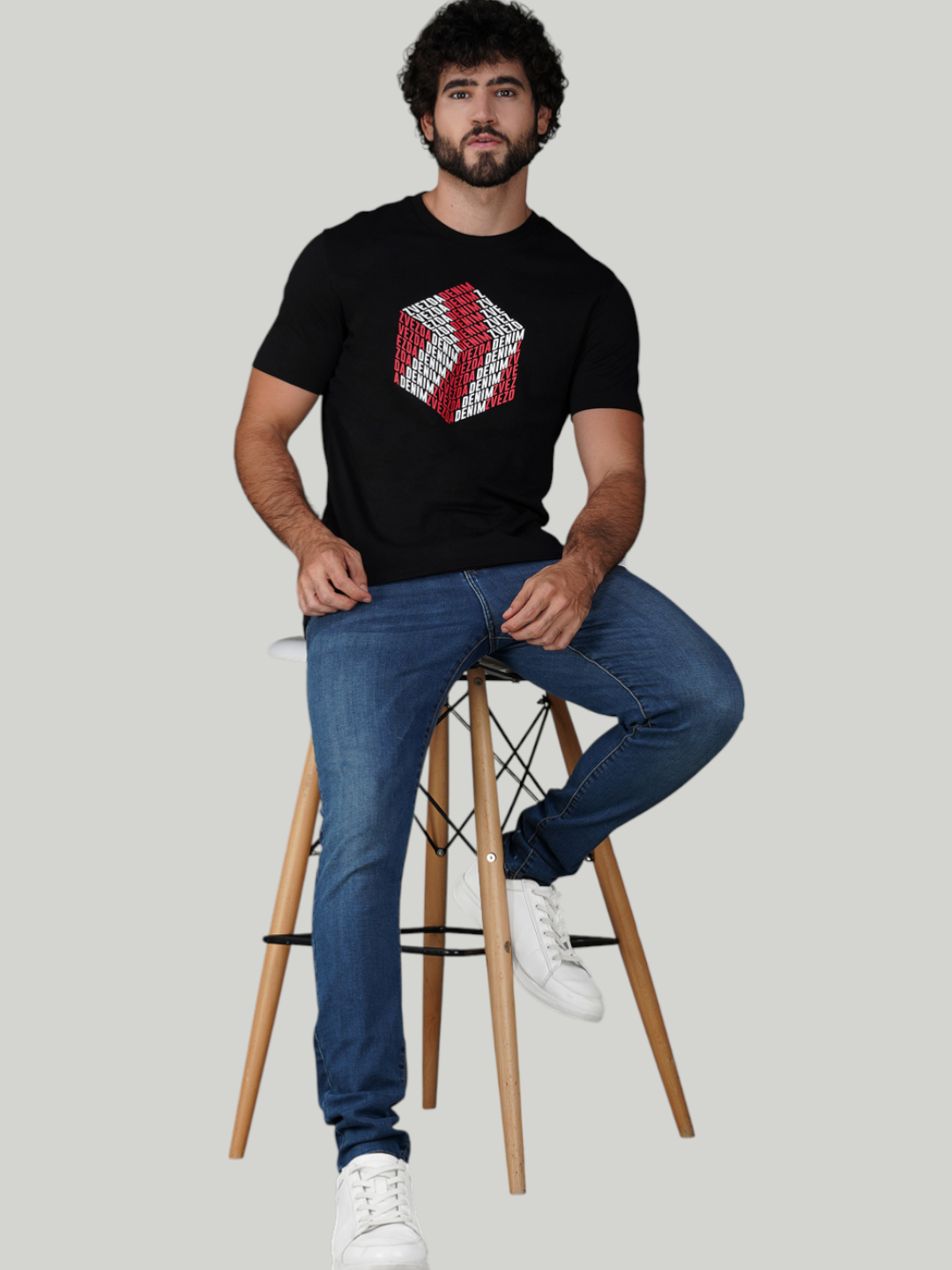 Black Zvezda Original Cotton Jersey T-Shirt - Euro Fit (BRT-006C)