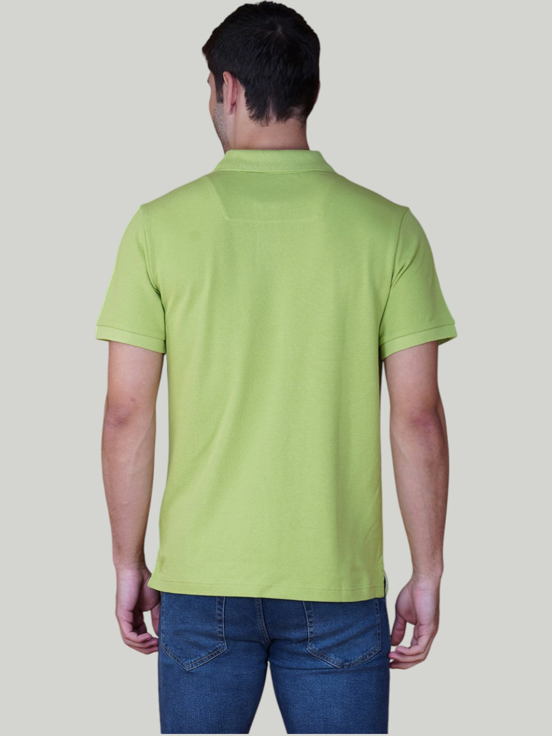 Lime Green Premium Pique Cotton Classic Polo T-shirt-Euro Fit (CP 010)