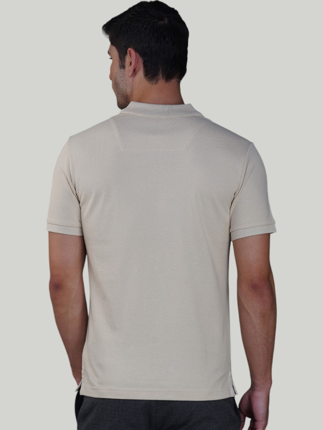 Beige Premium Pique Cotton Classic Polo T-shirt-Euro Fit (CP 002)