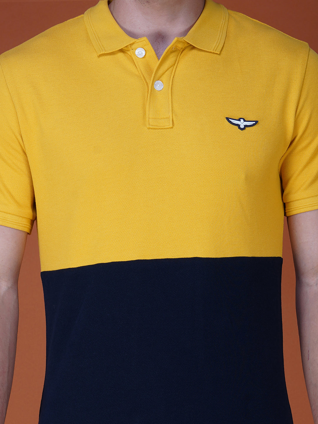 Yellow/Navy Color Block zoom view