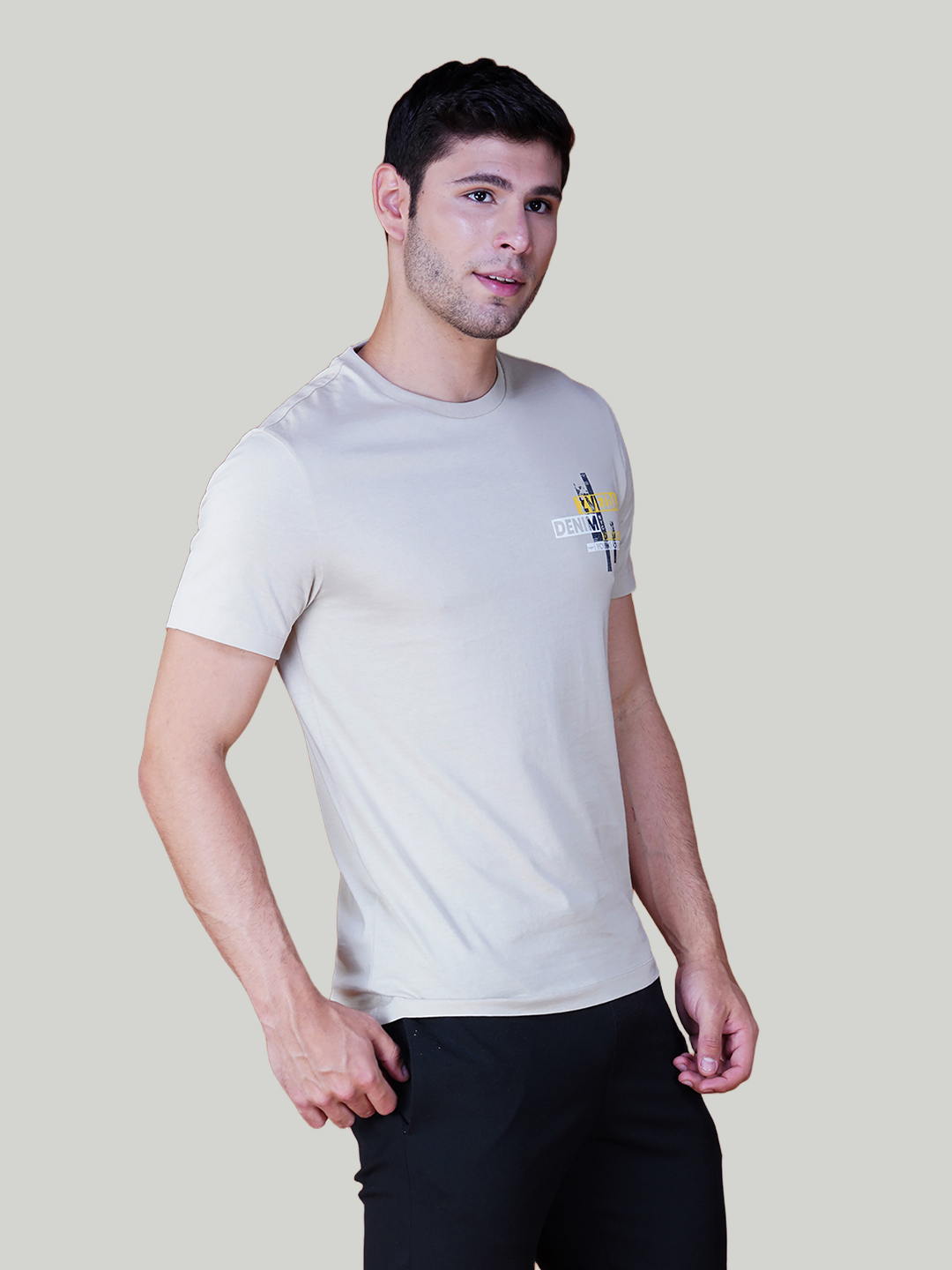 Light Grey Zvezda Original Cotton Jersey T-Shirt - Euro Fit (BRT-012C)