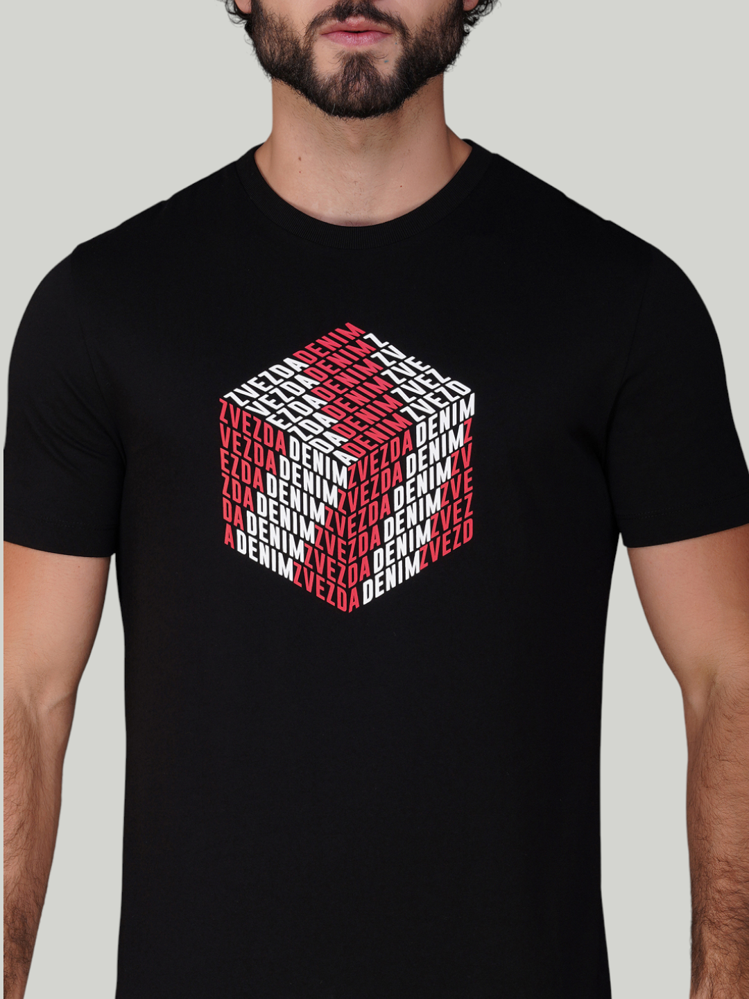 Black Zvezda Original Cotton Jersey T-Shirt - Euro Fit (BRT-006C)