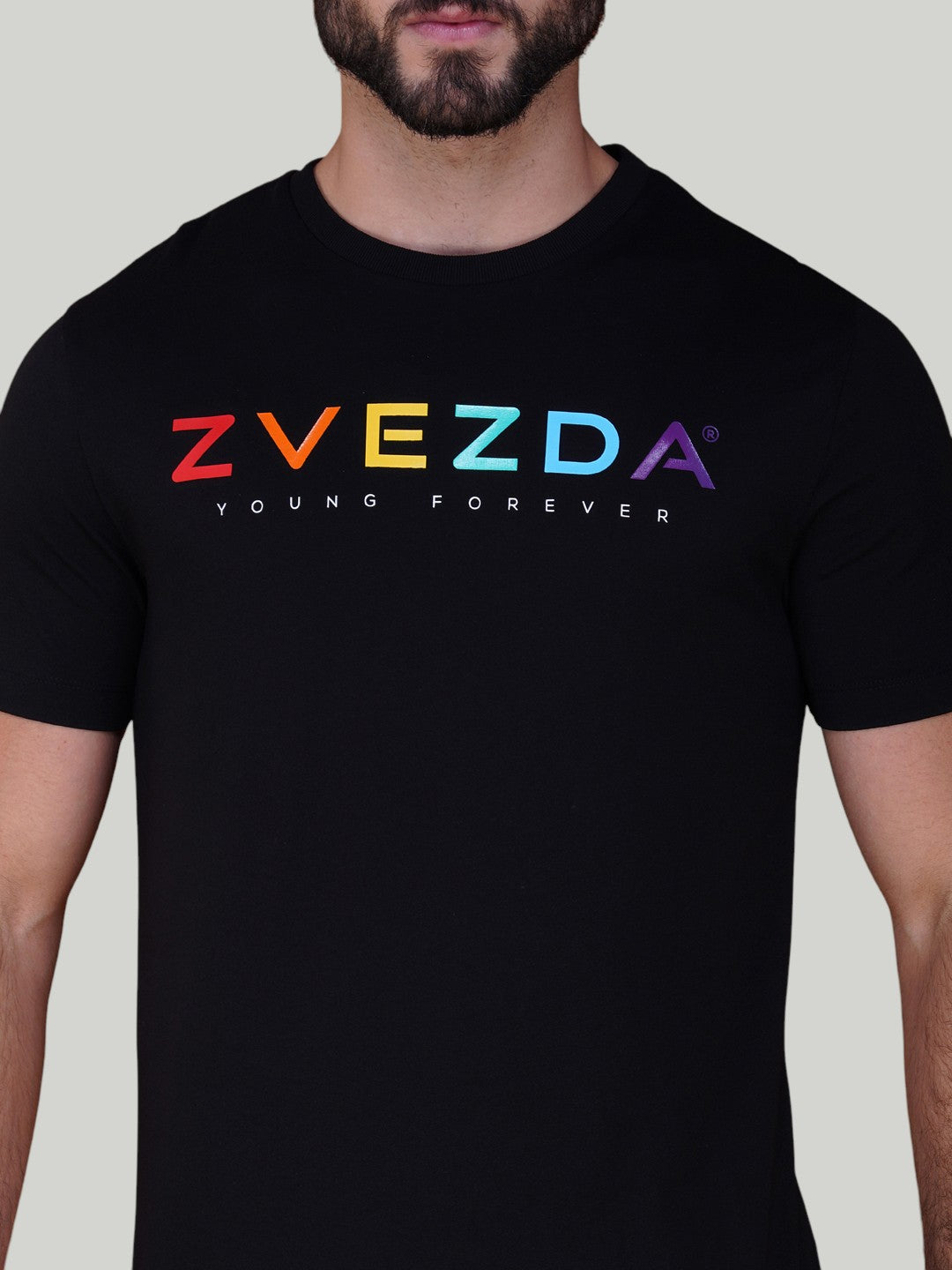 Black Zvezda Original Cotton Jersey T-Shirt - Euro Fit (BRT-001B)