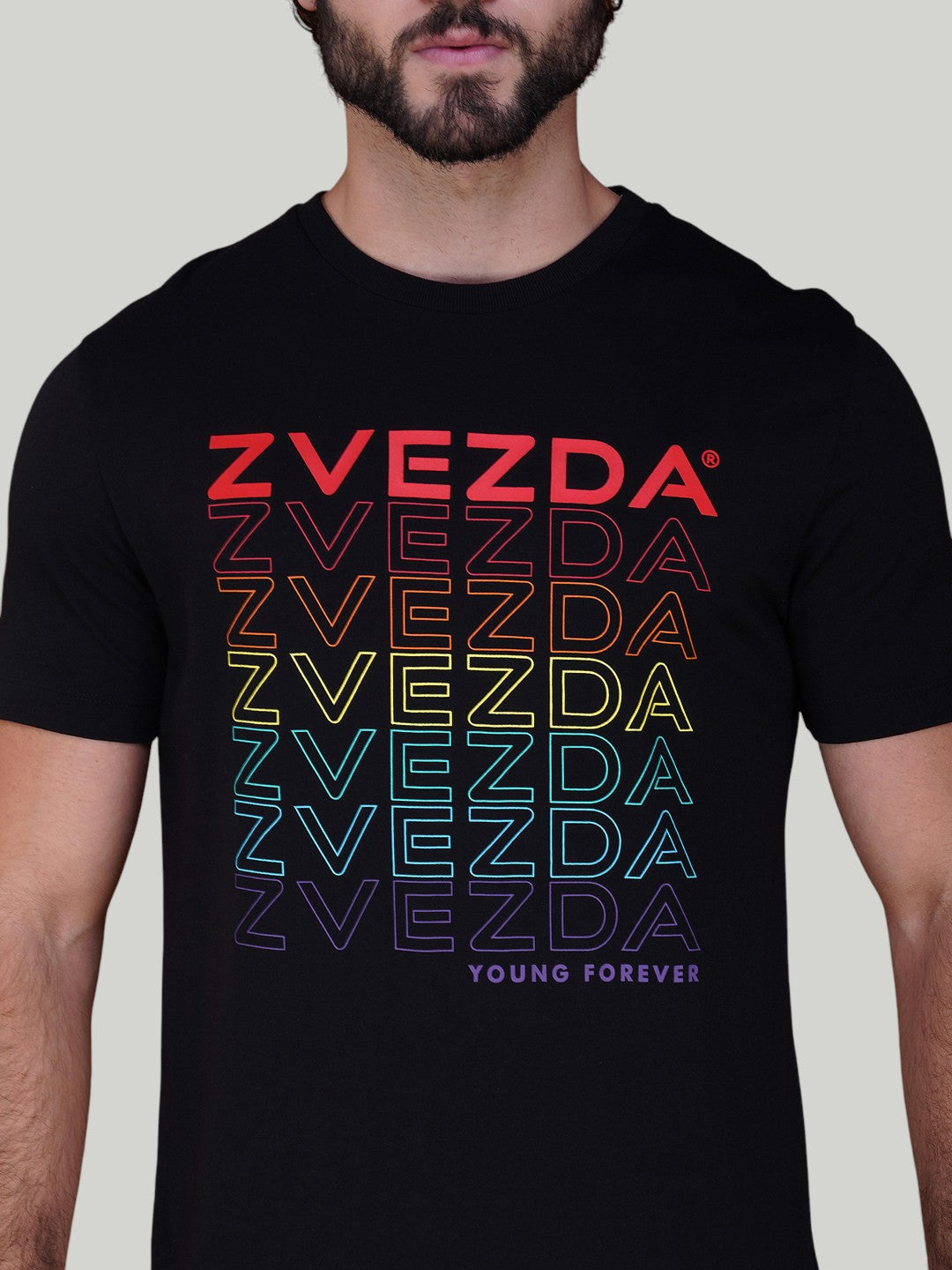 Black Zvezda Original Cotton Jersey T-Shirt - Euro Fit (BRT-002B)