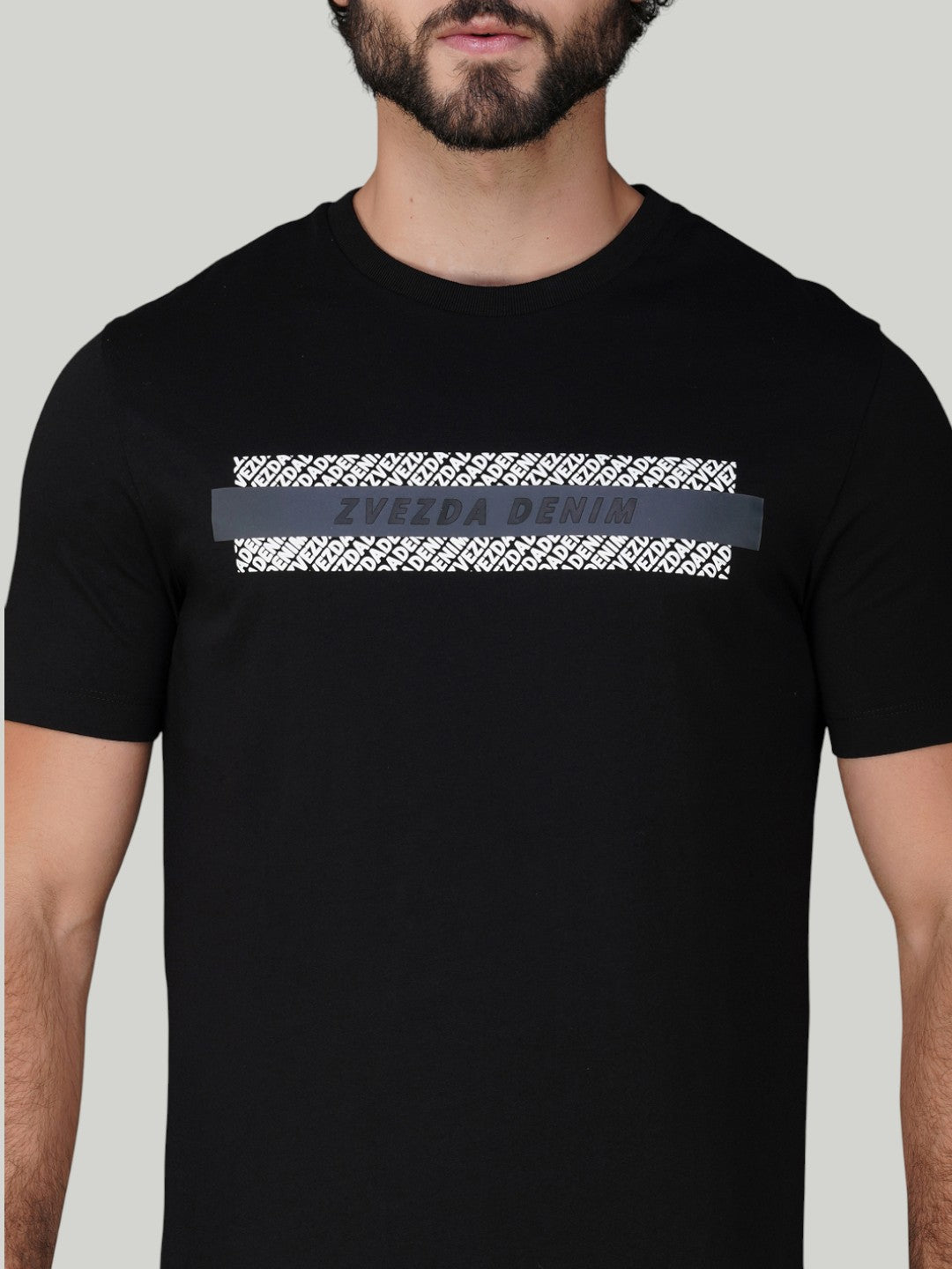 Black Zvezda Original Cotton Jersey T-Shirt - Euro Fit (BRT-003B)