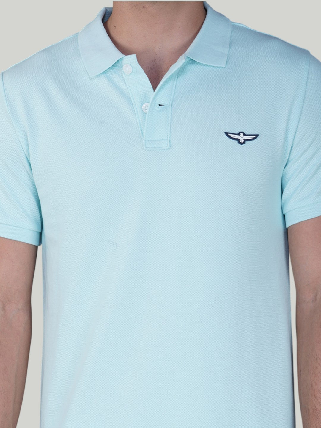Aqua Blue Premium Pique Cotton Classic Polo - Euro Fit (CP 019)