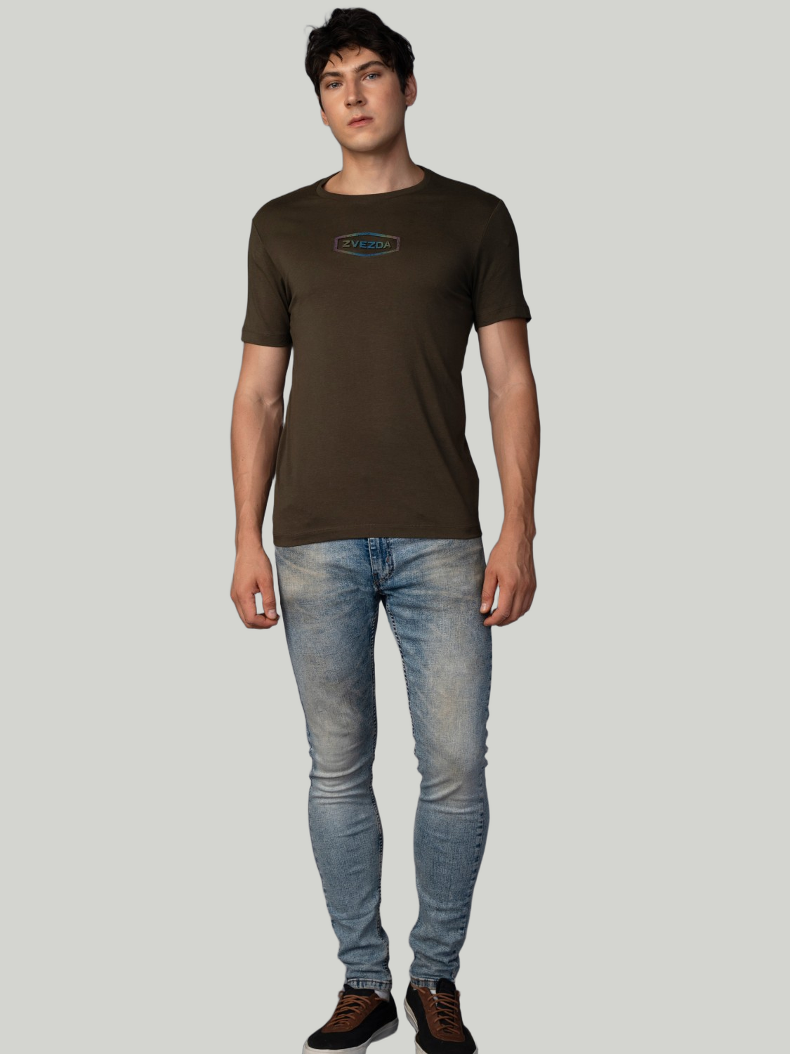 Dark Olive Green Zvezda Original Cotton Jersey T-Shirt - Euro Fit (BRT-014B)