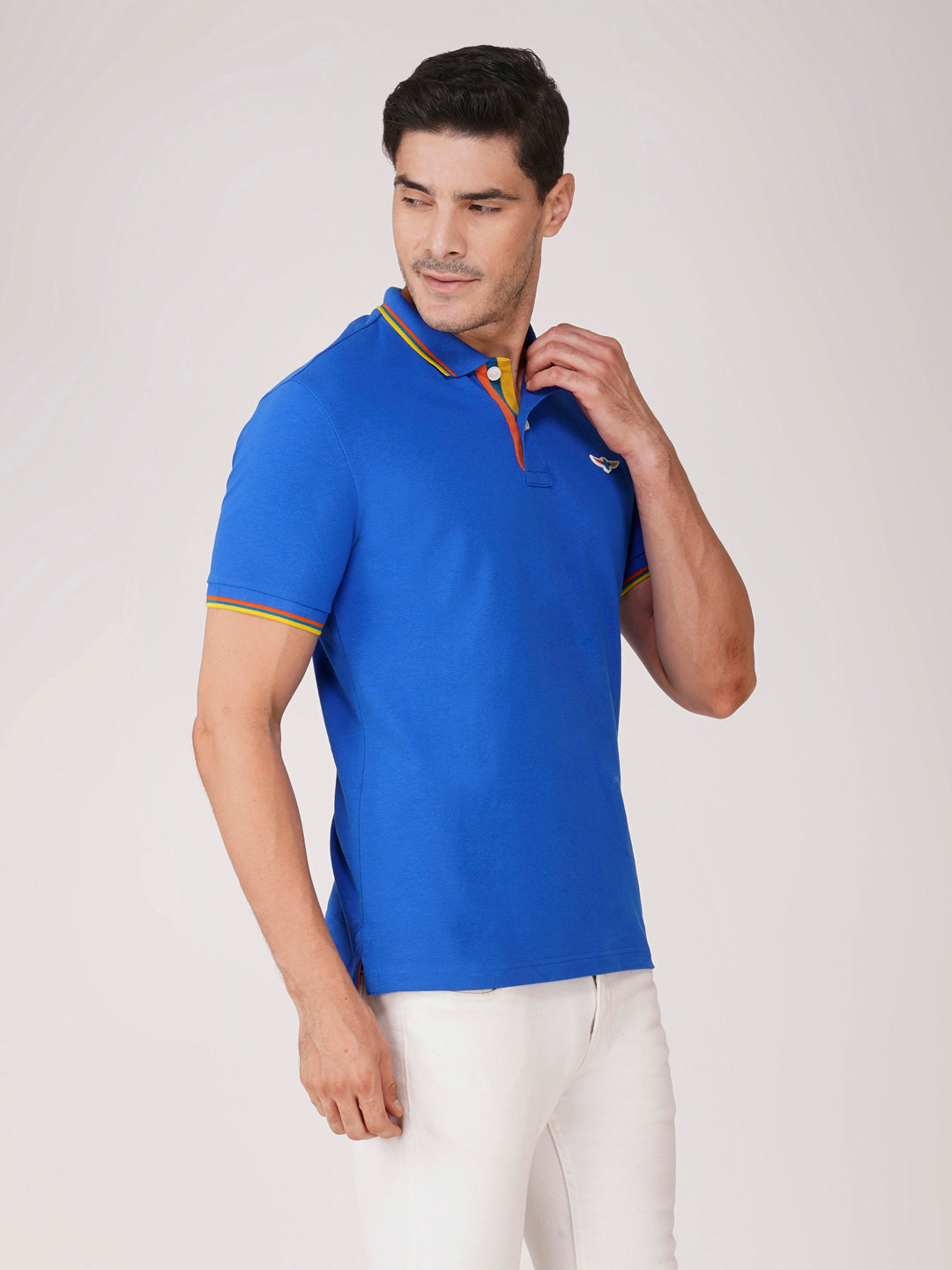royal blue Tipping Polo right view image