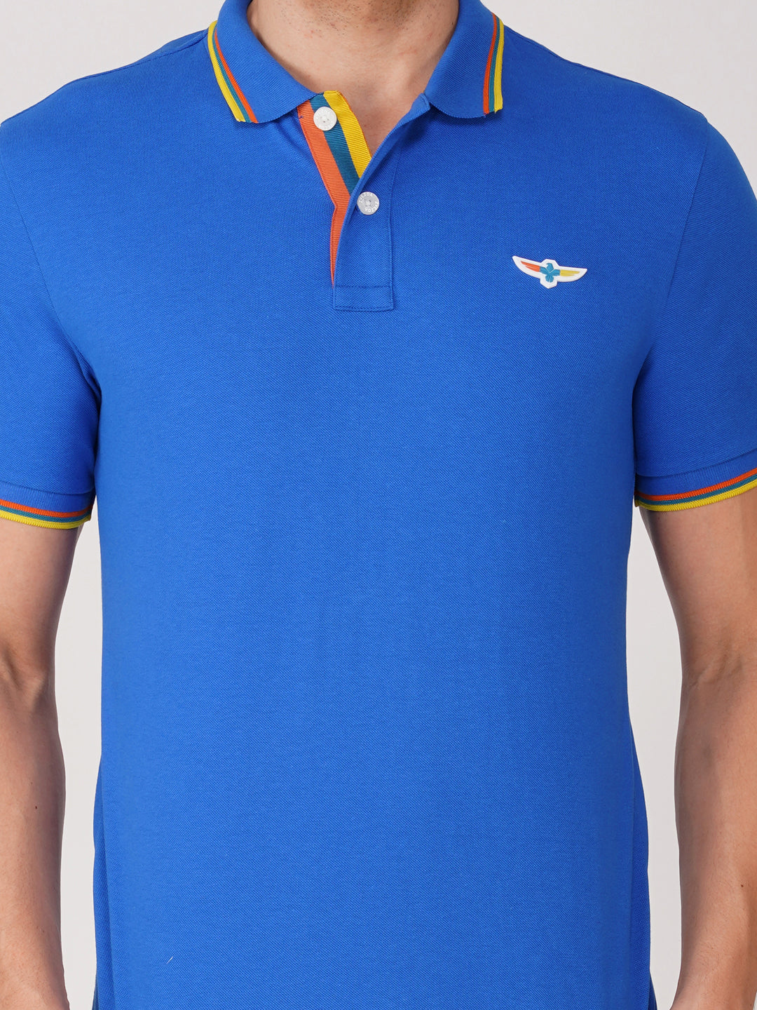 royal blue Tipping Polo zoom view image