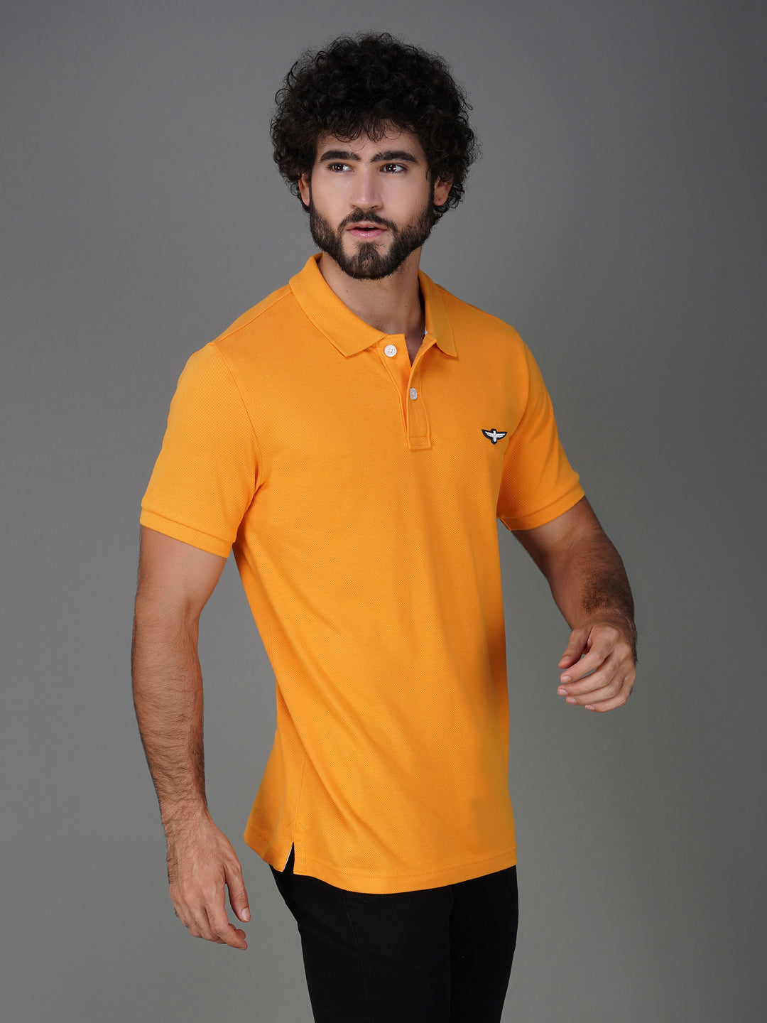 APRICOT  POLO RIGHT VIEW
