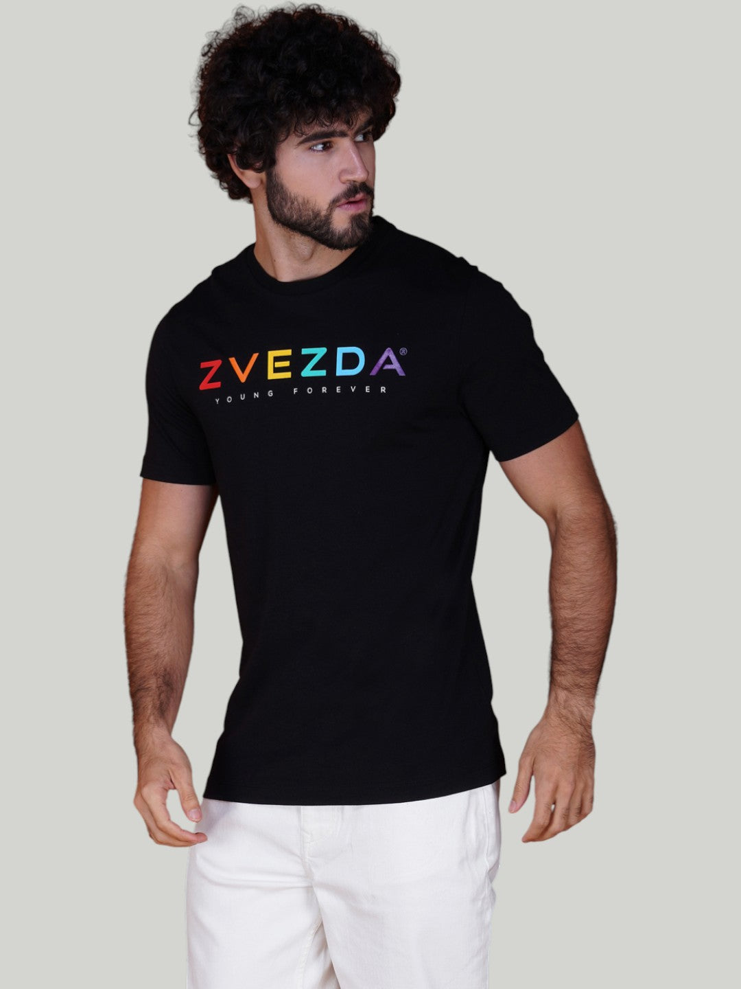Black Zvezda Original Cotton Jersey T-Shirt - Euro Fit (BRT-001B)