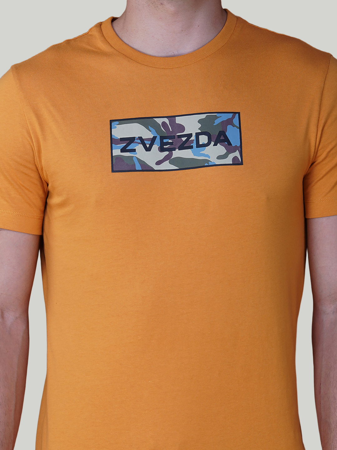 Yellow Ochre Zvezda Original Cotton Jersey T-Shirt - Euro Fit (BRT-023C)