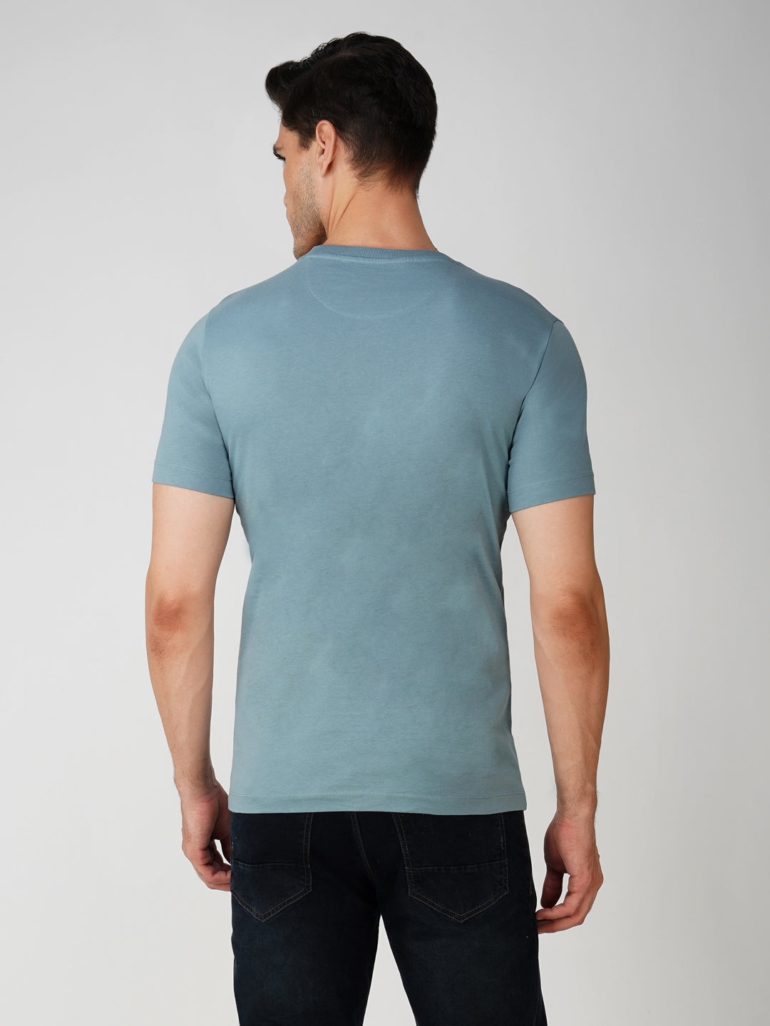 Sky Blue Zvezda Original Cotton Jersey T-Shirt – Euro Fit (BRT-007B)