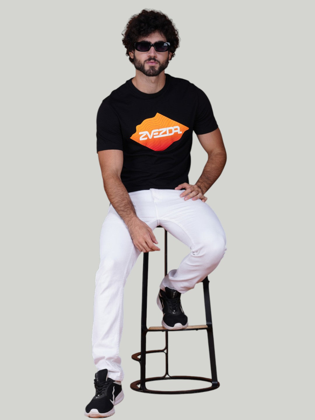 Black Zvezda Original Cotton Jersey T-Shirt - Euro Fit (BRT-010C)