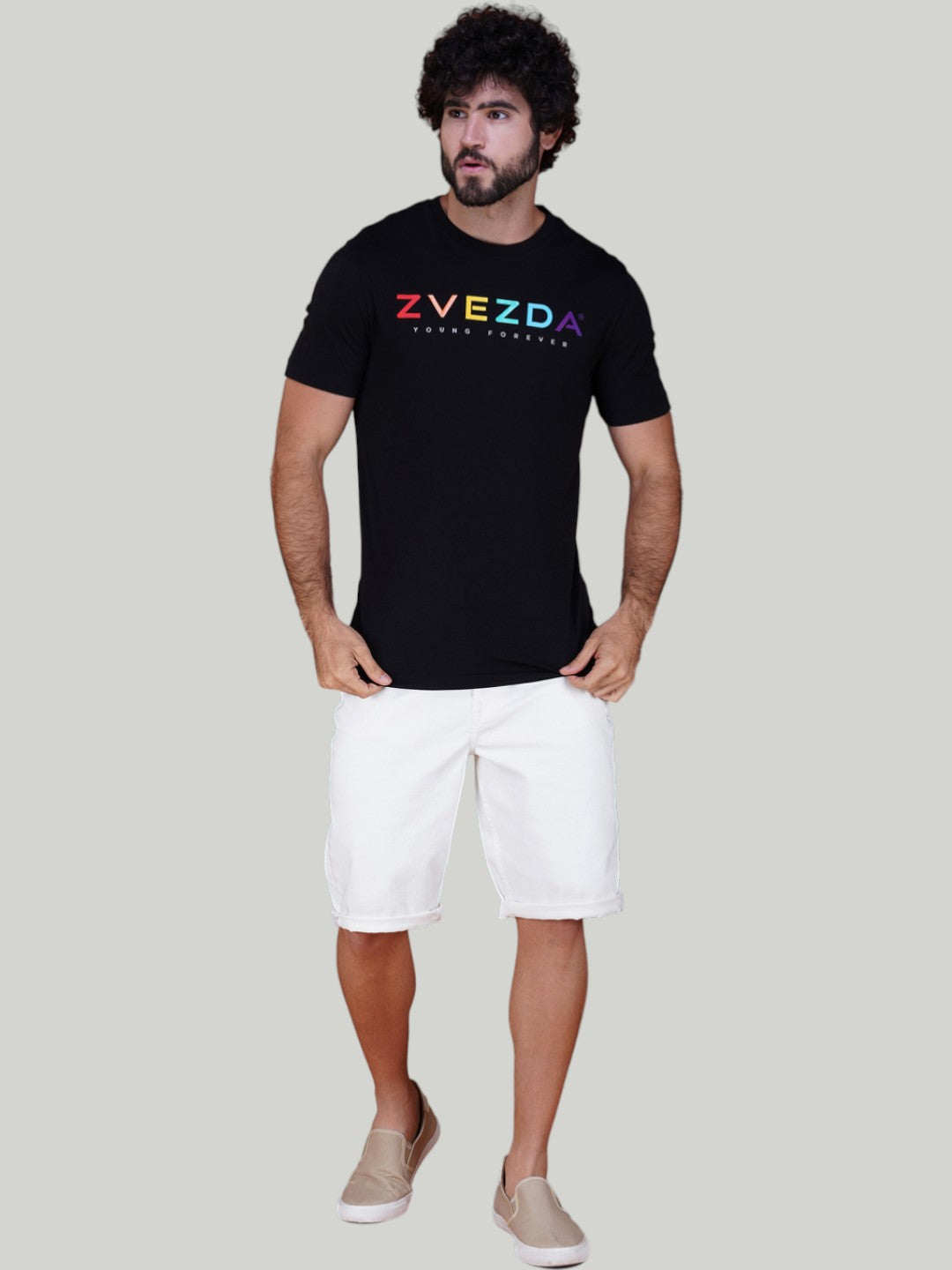 Black Zvezda Original Cotton Jersey T-Shirt - Euro Fit (BRT-001B)