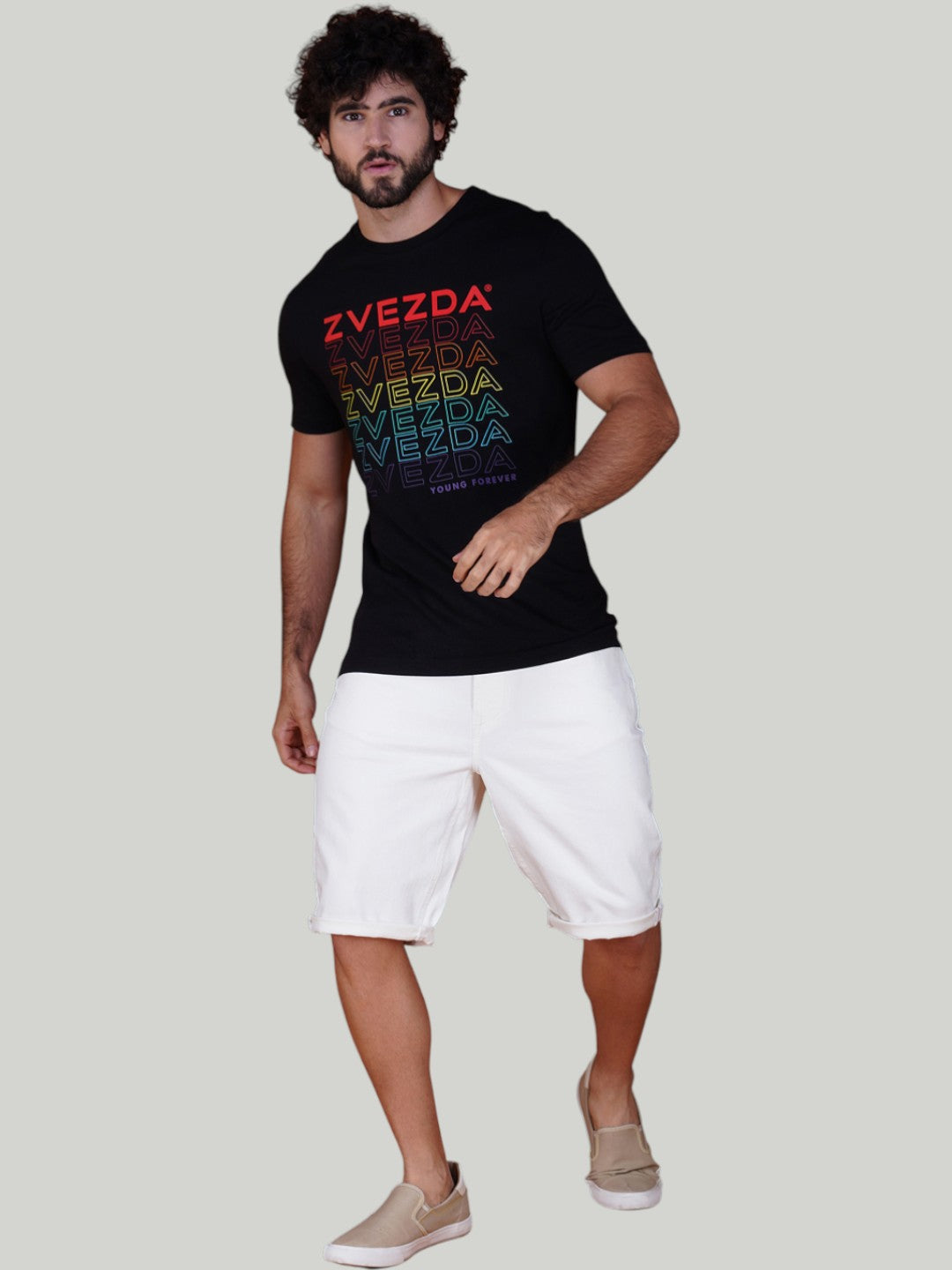 Black Zvezda Original Cotton Jersey T-Shirt - Euro Fit (BRT-002B)