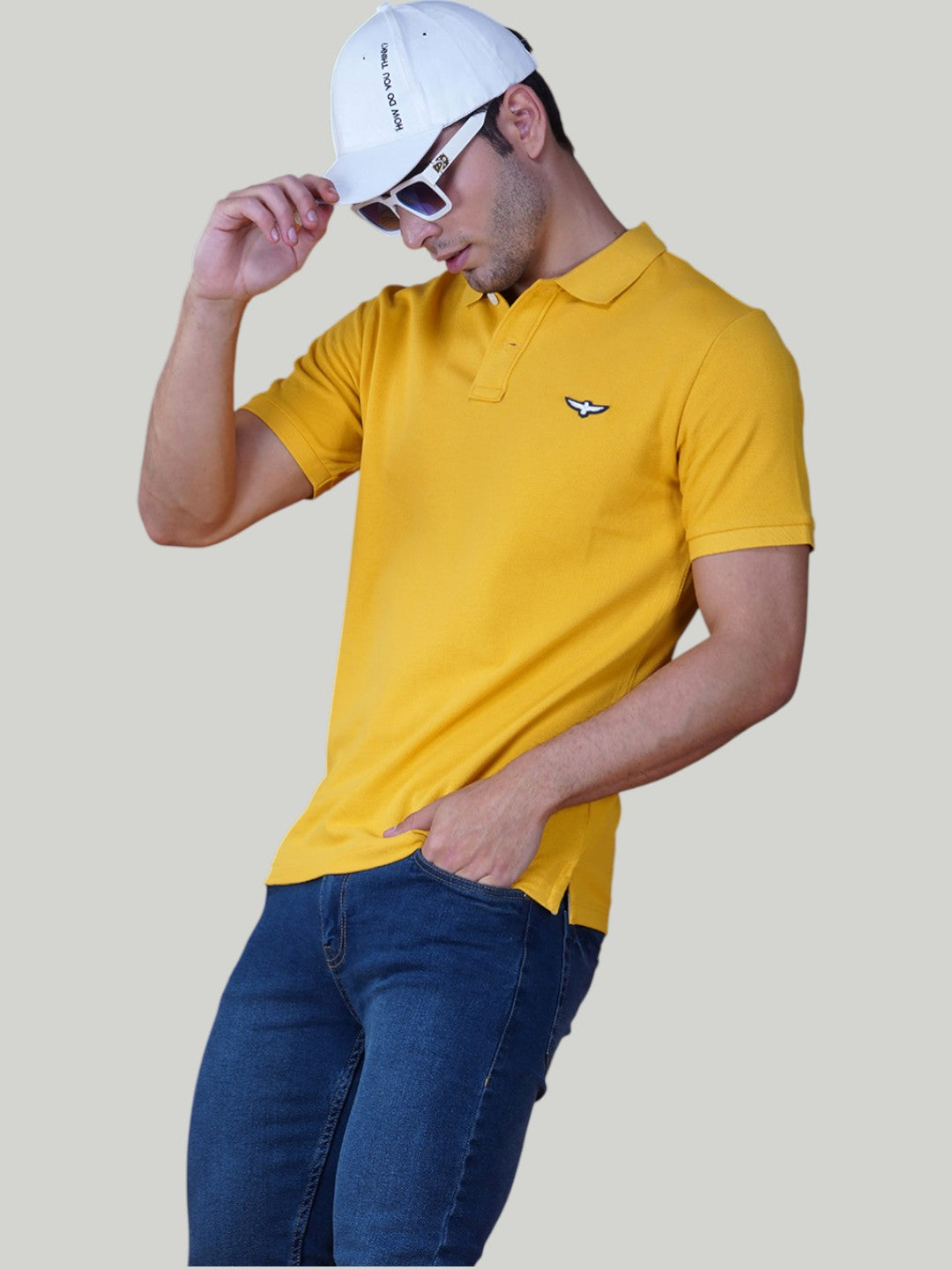 Yellow Premium Pique Cotton Classic Polo T-shirt-Euro Fit (CP 005)