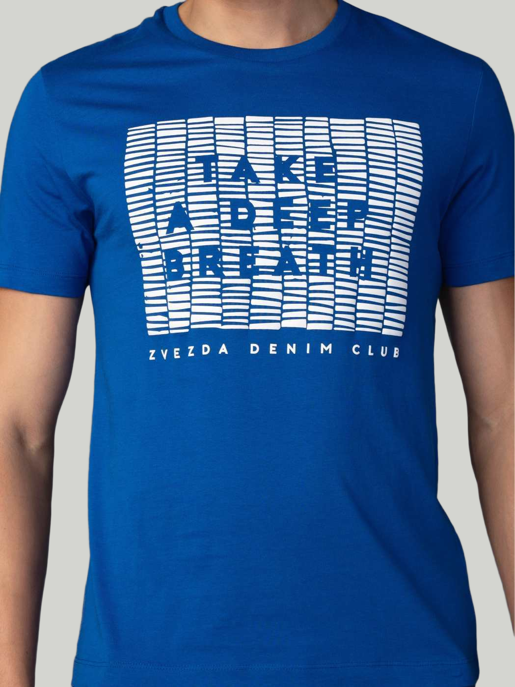 Blue Zvezda Original Cotton Jersey T-Shirt - Euro Fit (BRT-020C)