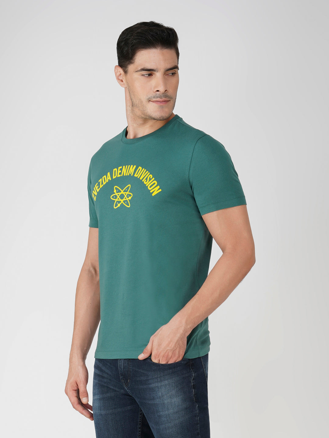 Pine Green Zvezda Original Cotton Jersey T-Shirt - Euro Fit (BRT-019B)
