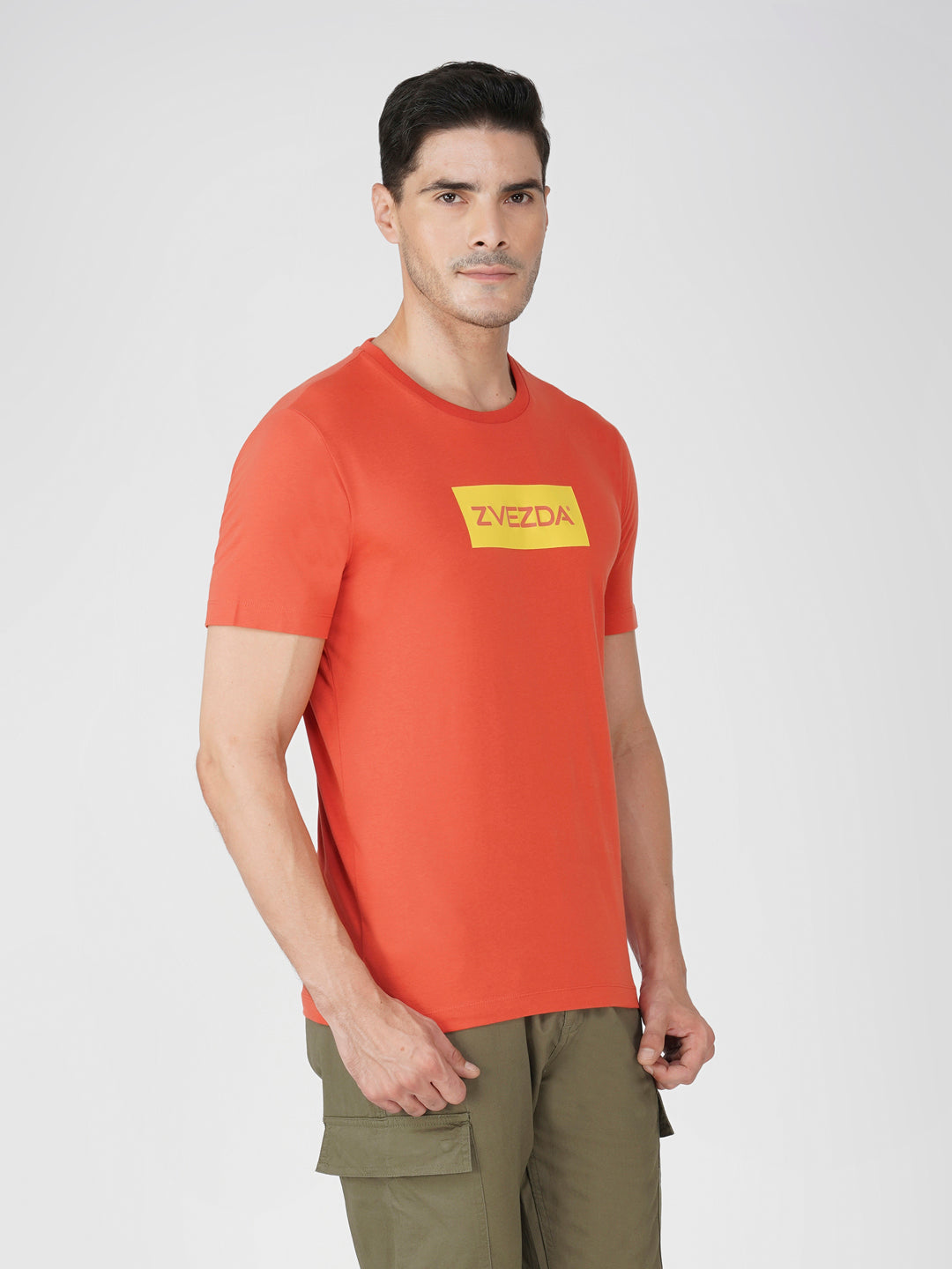 BURNT OCHRE BRANDING T-SHIRT RIGHT VIEW