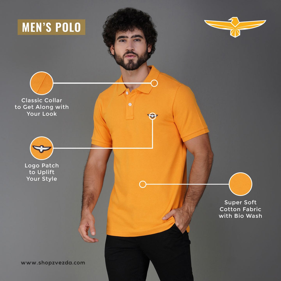 APRICOT  POLO LEFT STYLE VIEW
