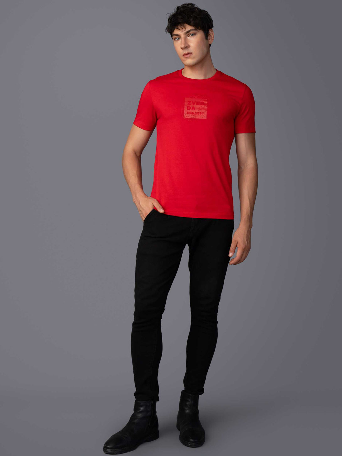 RED  BRANDING T-SHIRT STYLE VIEW