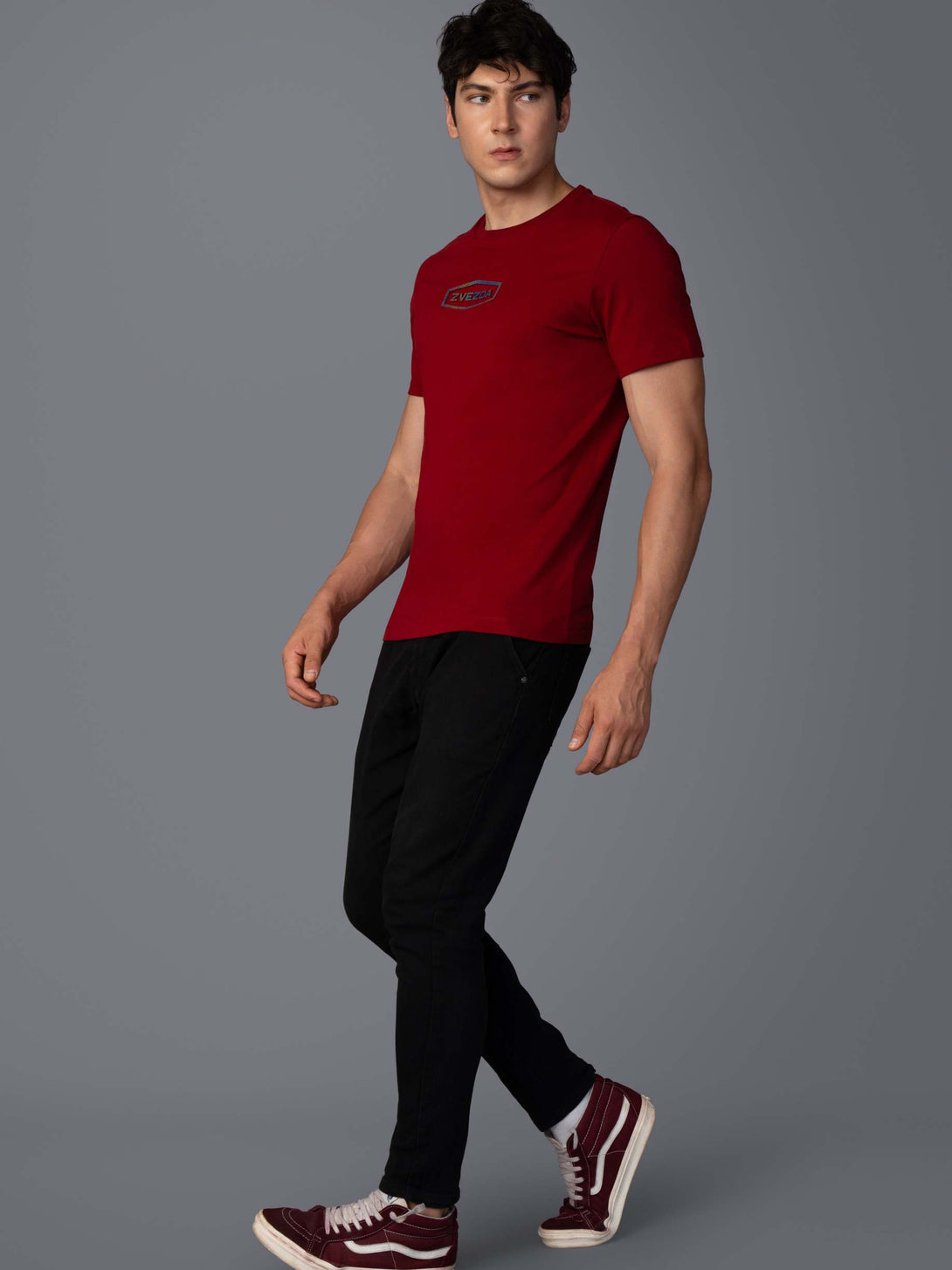DARK JAM RED  BRANDING T-SHIRT STYLE VIEW