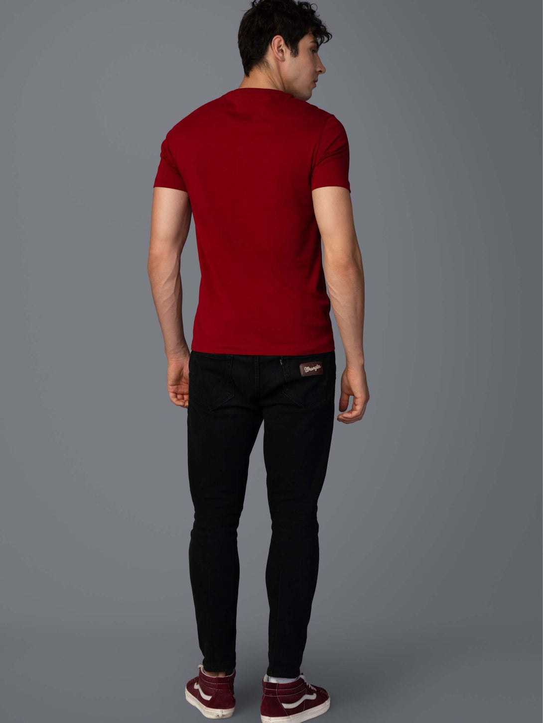 DARK JAM RED  BRANDING T-SHIRT BACK VIEW