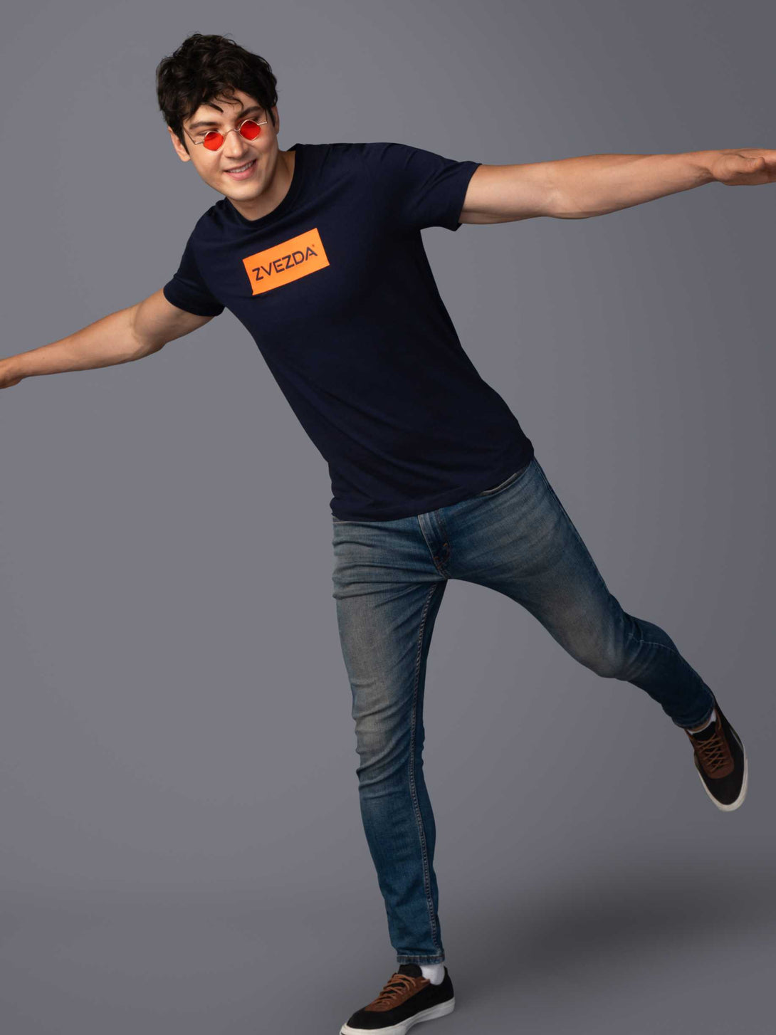 NIGHT SKY BRANDING T-SHIRT POSE VIEW