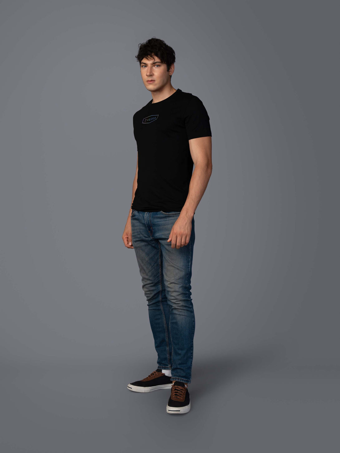 BLACK  BRANDING T-SHIRT LEFT VIEW