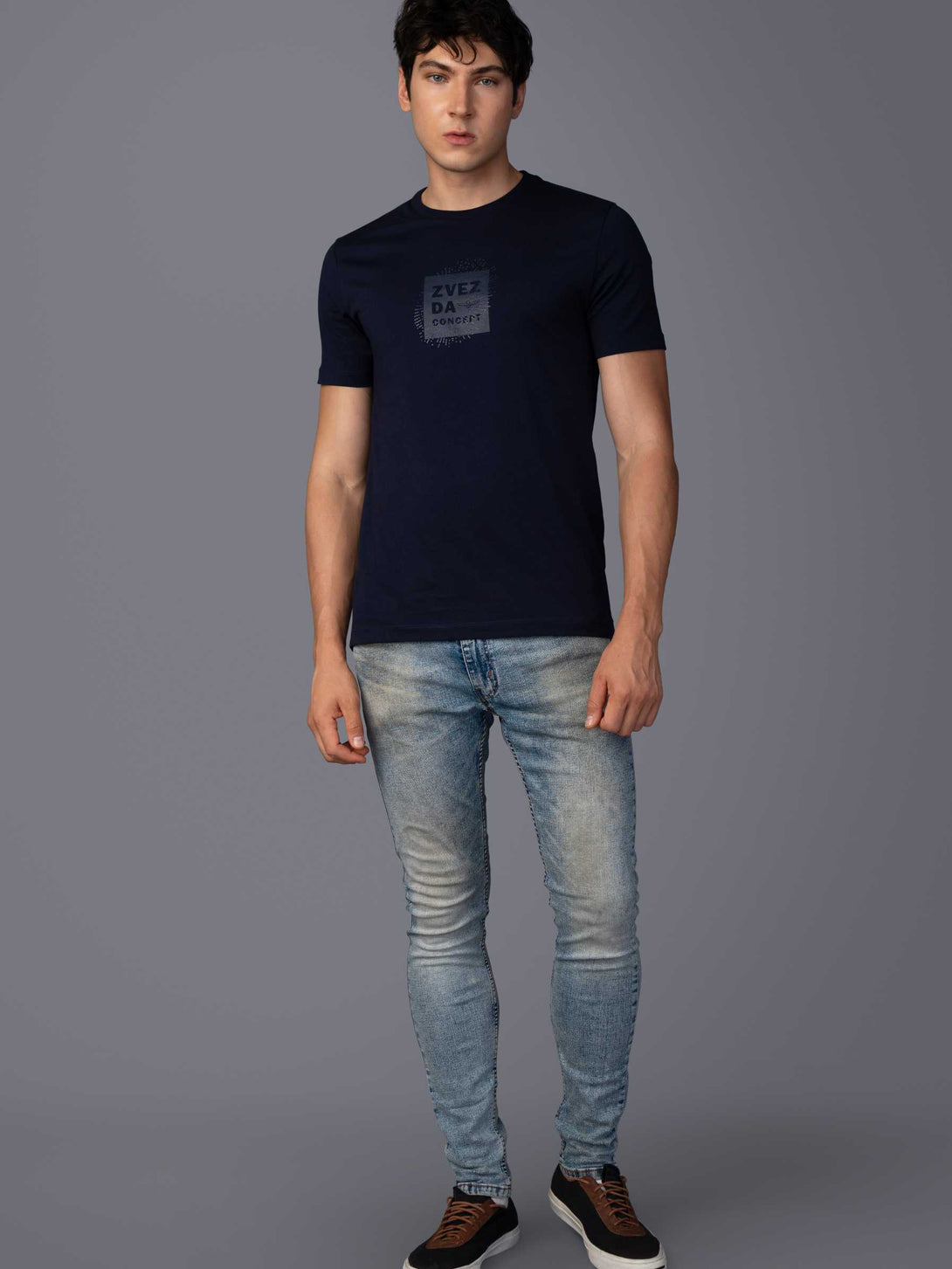 NIGHT SKY  BRANDING T-SHIRT FULL VIEW