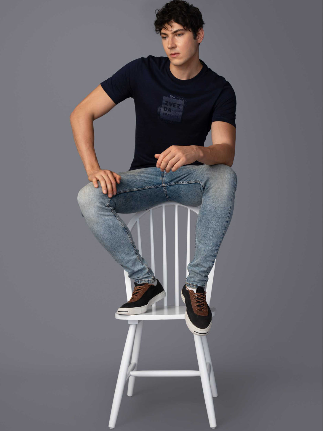 NIGHT SKY  BRANDING T-SHIRT POSE VIEW