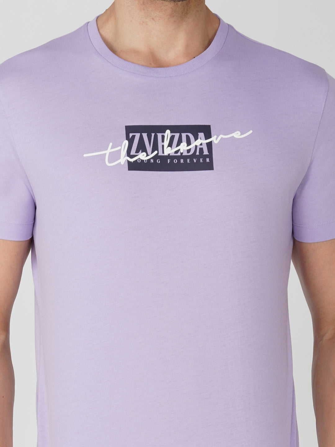Lavender Zvezda Original Cotton Jersey T-Shirt - Euro Fit (BRT-018A)