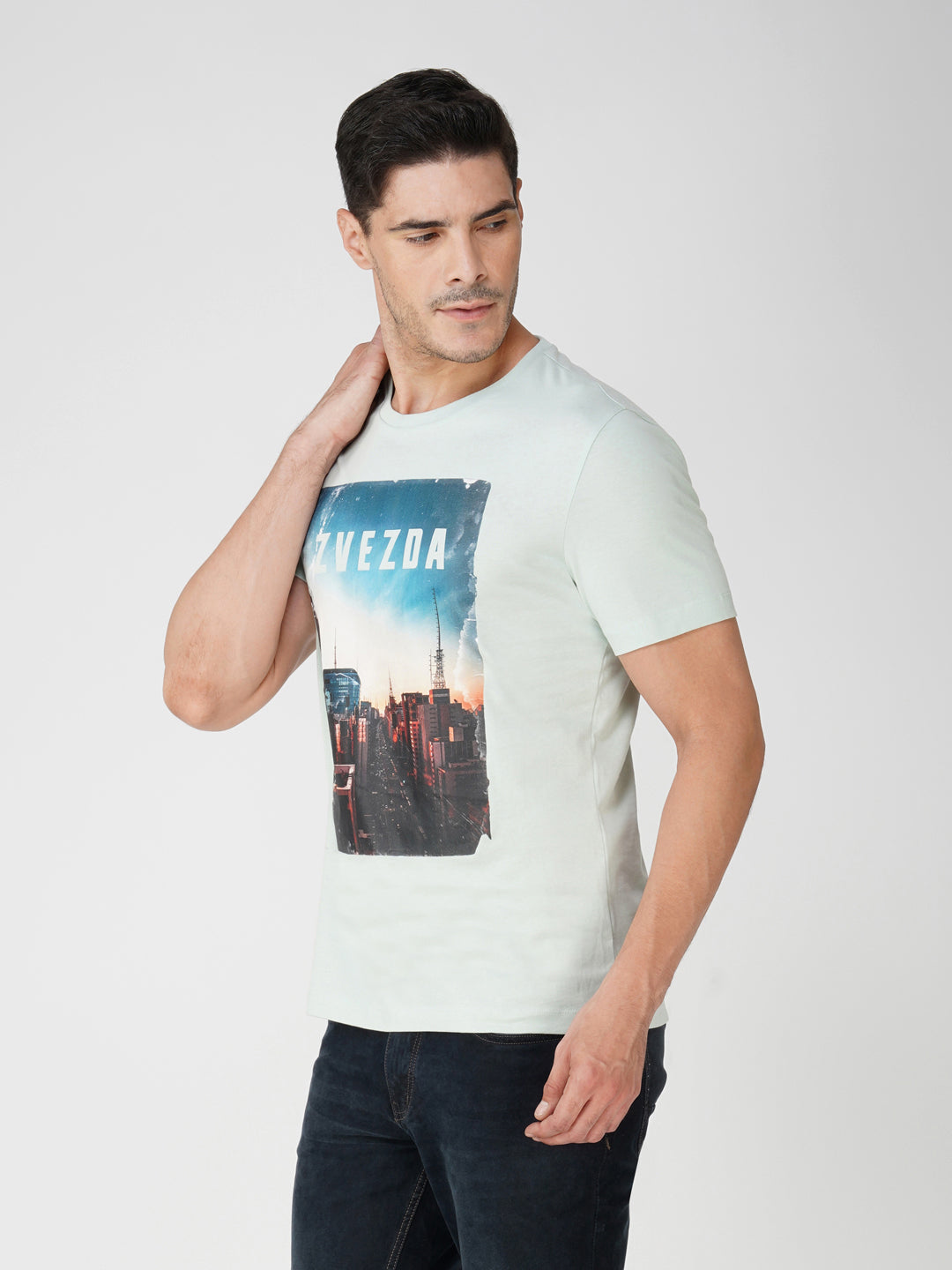 SOFT MINT BRANDING PHOTO PRINT LEFT VIEW