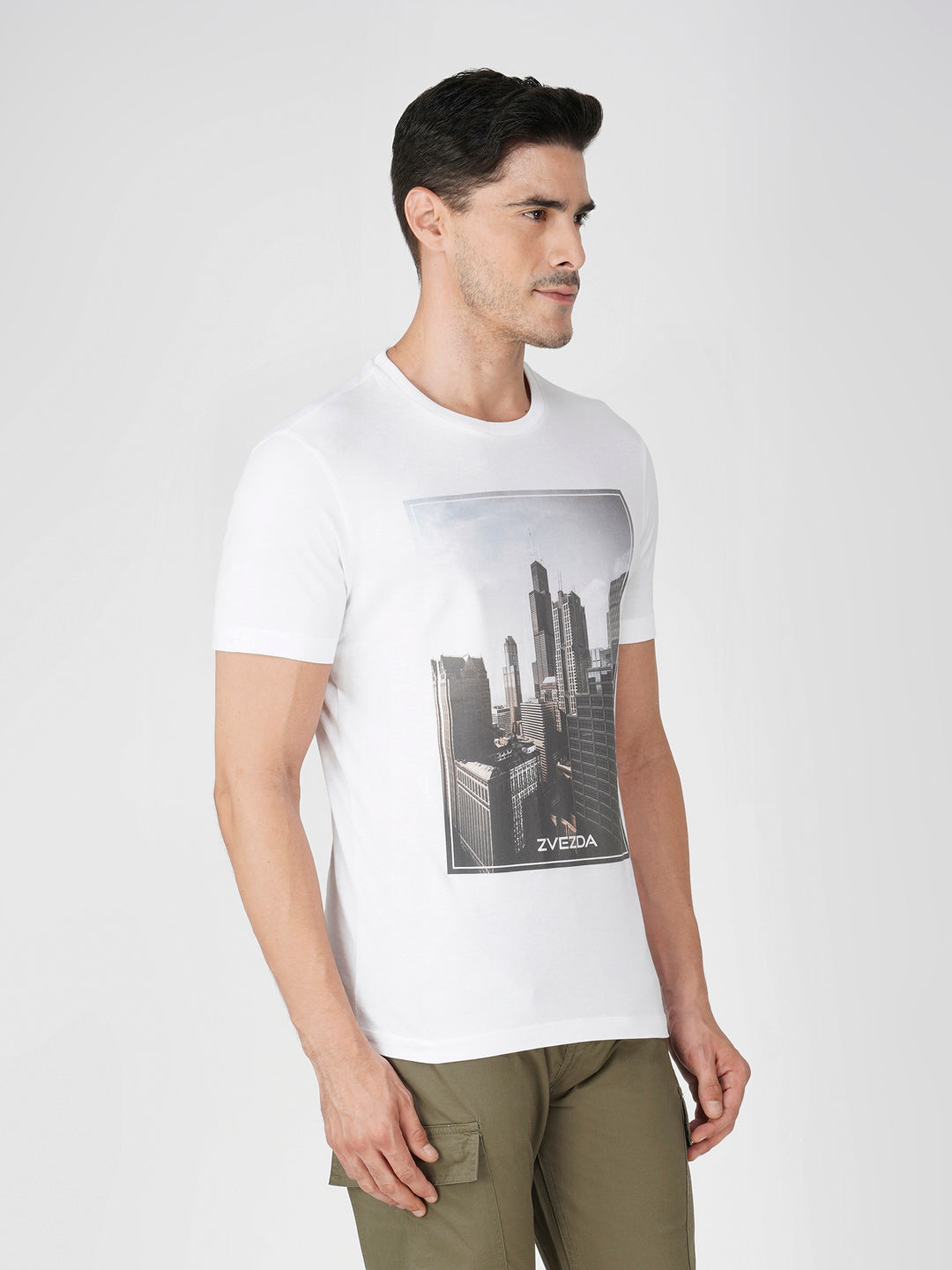 WHITE  BRANDING PHOTO PRINT RIGHT VIEW