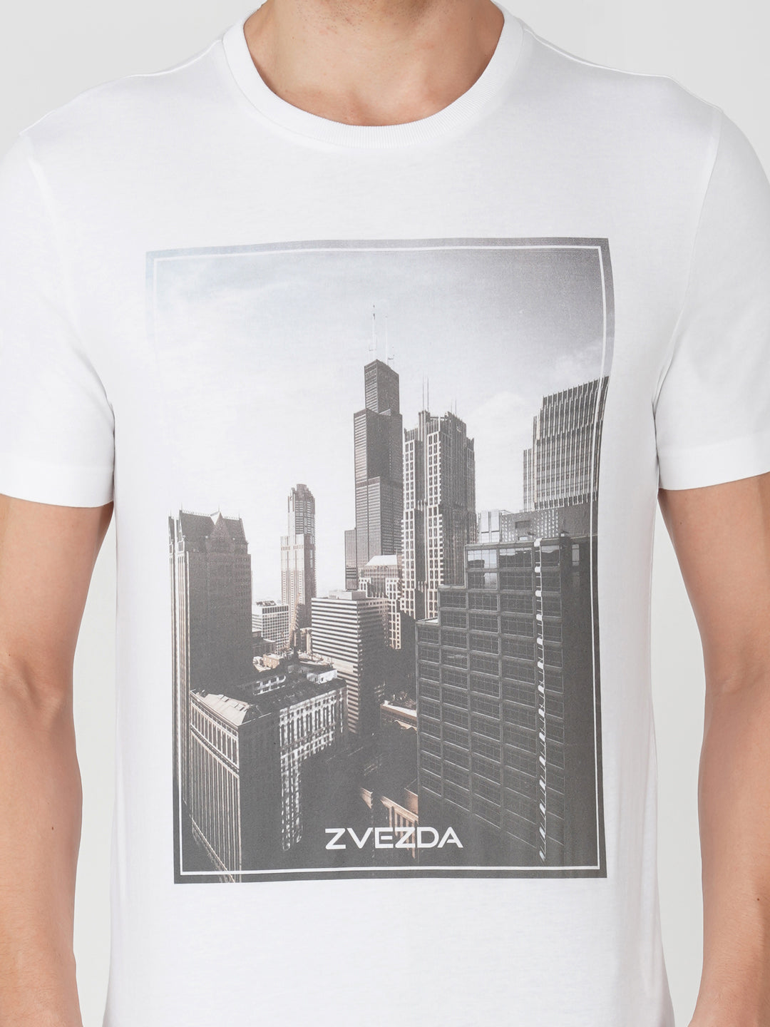 WHITE  BRANDING PHOTO PRINT ZOOM VIEW