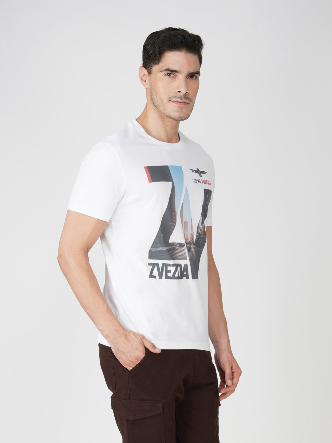 WHITE  BRANDING PHOTO PRINT RIGHT VIEW