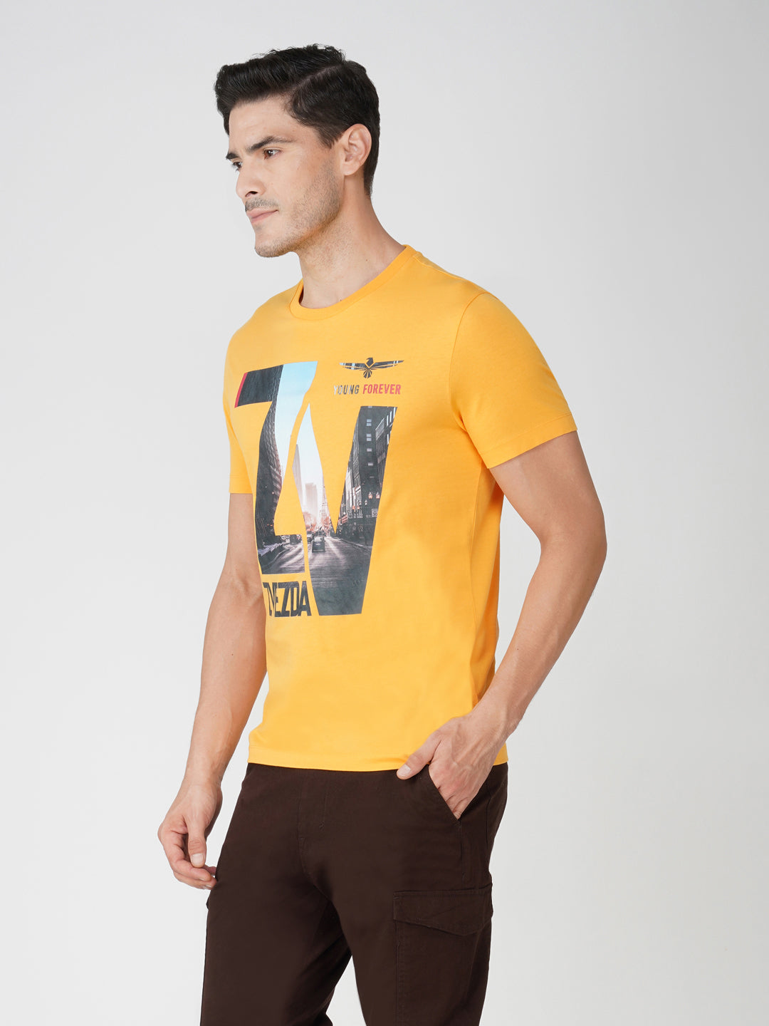 YELLOW OCHRE BRANDING PHOTO PRINT LEFT VIEW