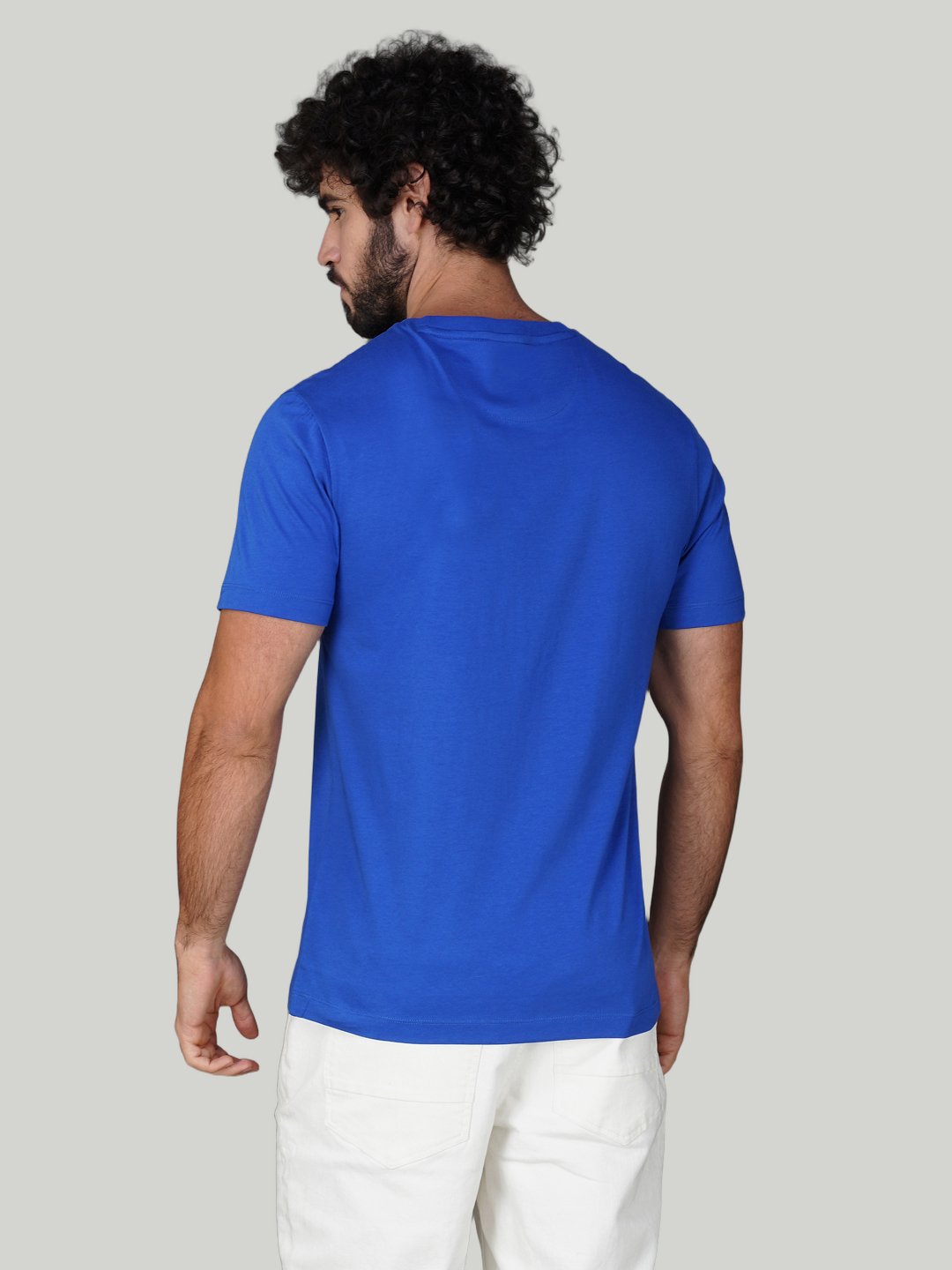 Blue Zvezda Original Cotton Jersey T-Shirt - Euro Fit (BRT-021C)