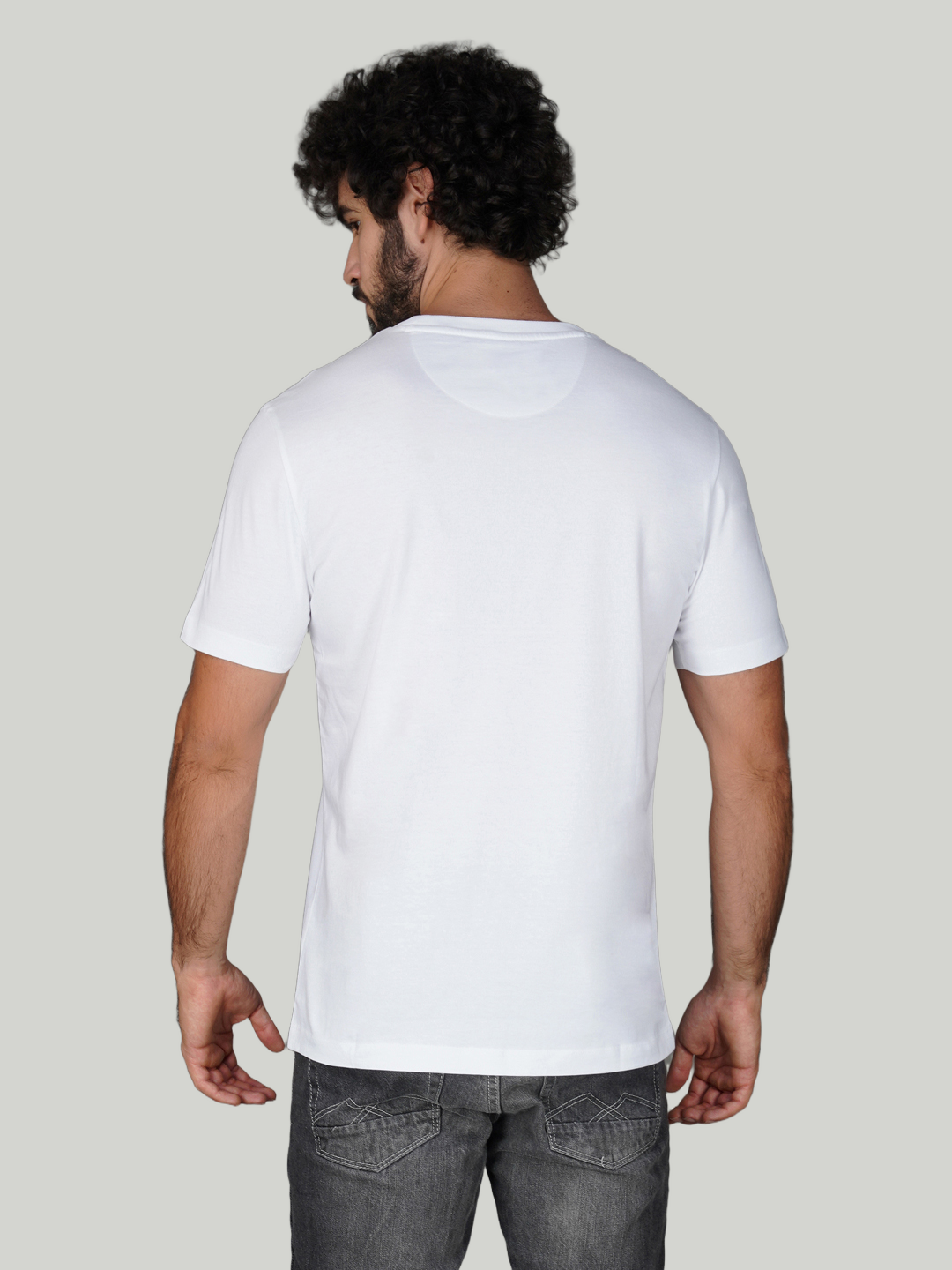 White Zvezda Original Cotton Jersey T-Shirt - Euro Fit (BRT-019A)