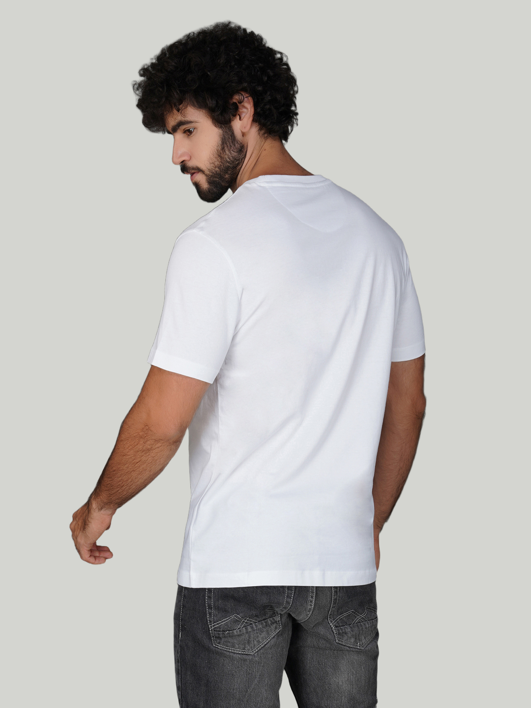 White Zvezda Original Cotton Jersey T-Shirt - Euro Fit (BRT-024A)