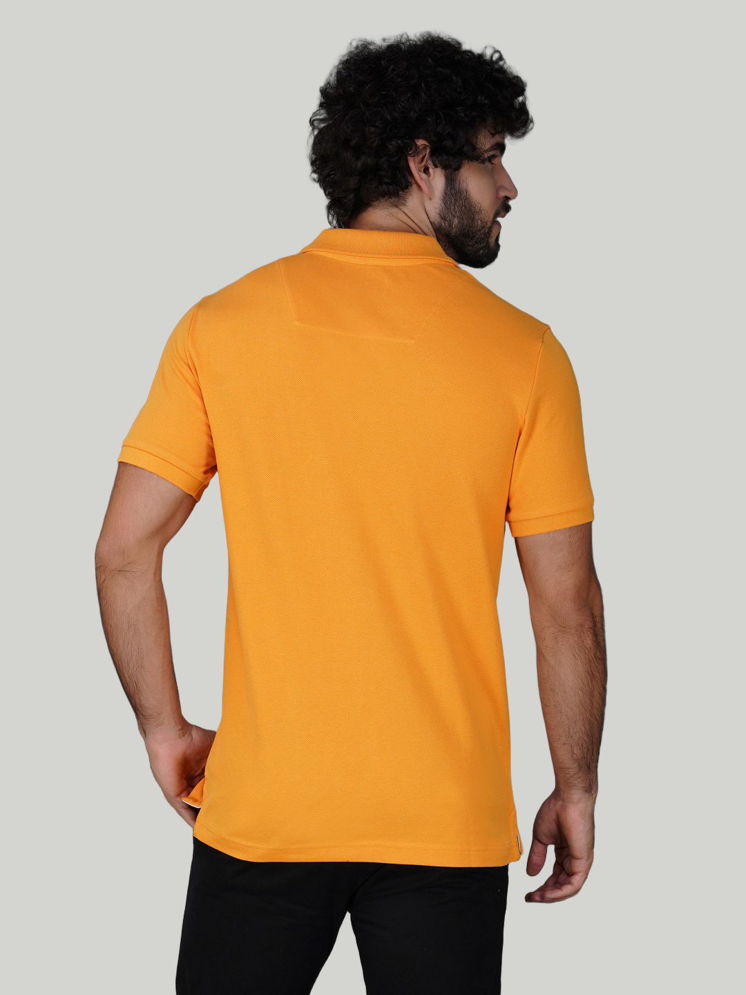 Apricot Orange Premium Pique Cotton Classic Polo T-shirt-Euro Fit (CP 006)