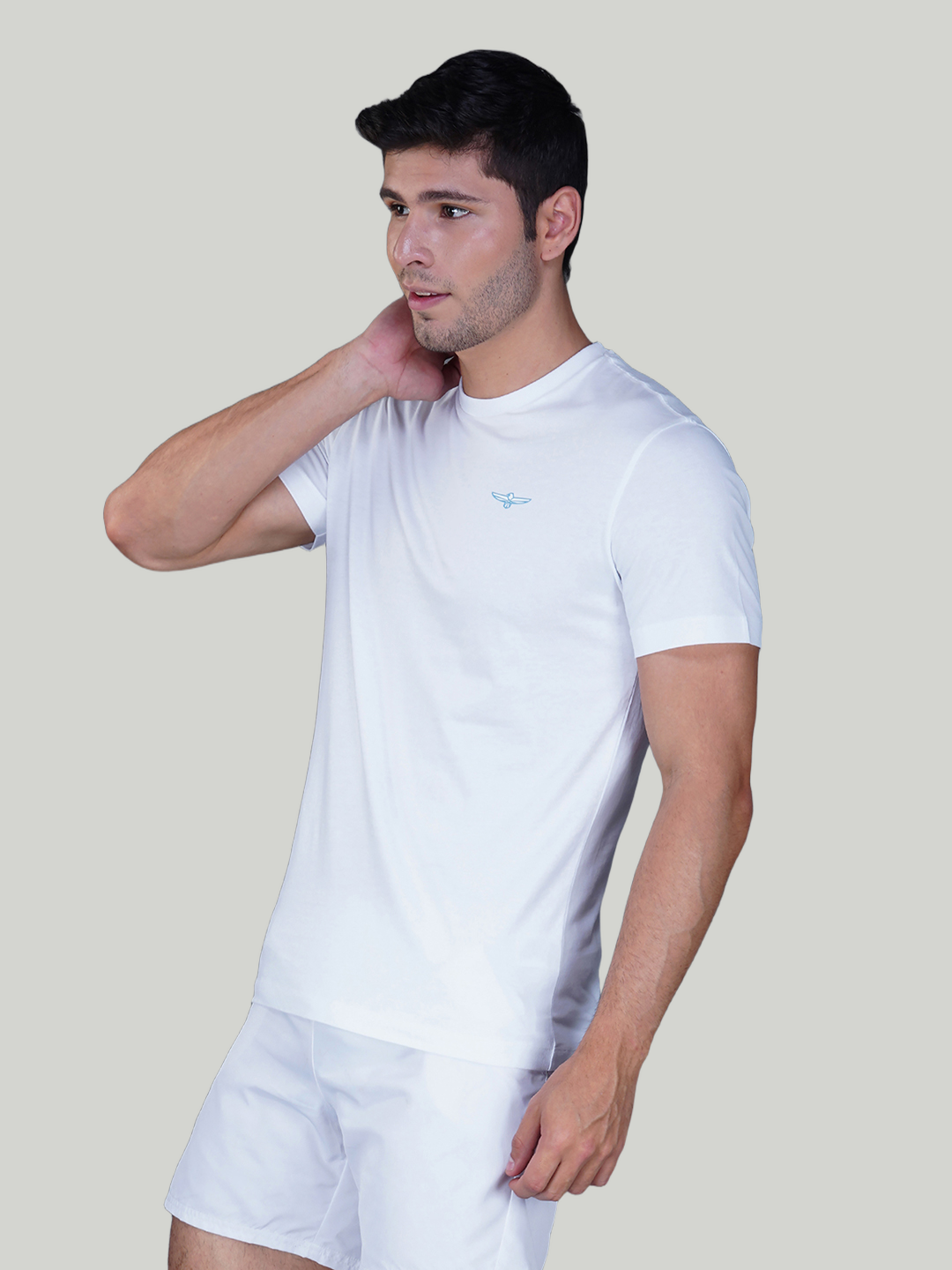 White Solid Cotton Jersey T-Shirt – Euro Fit (CT-001)