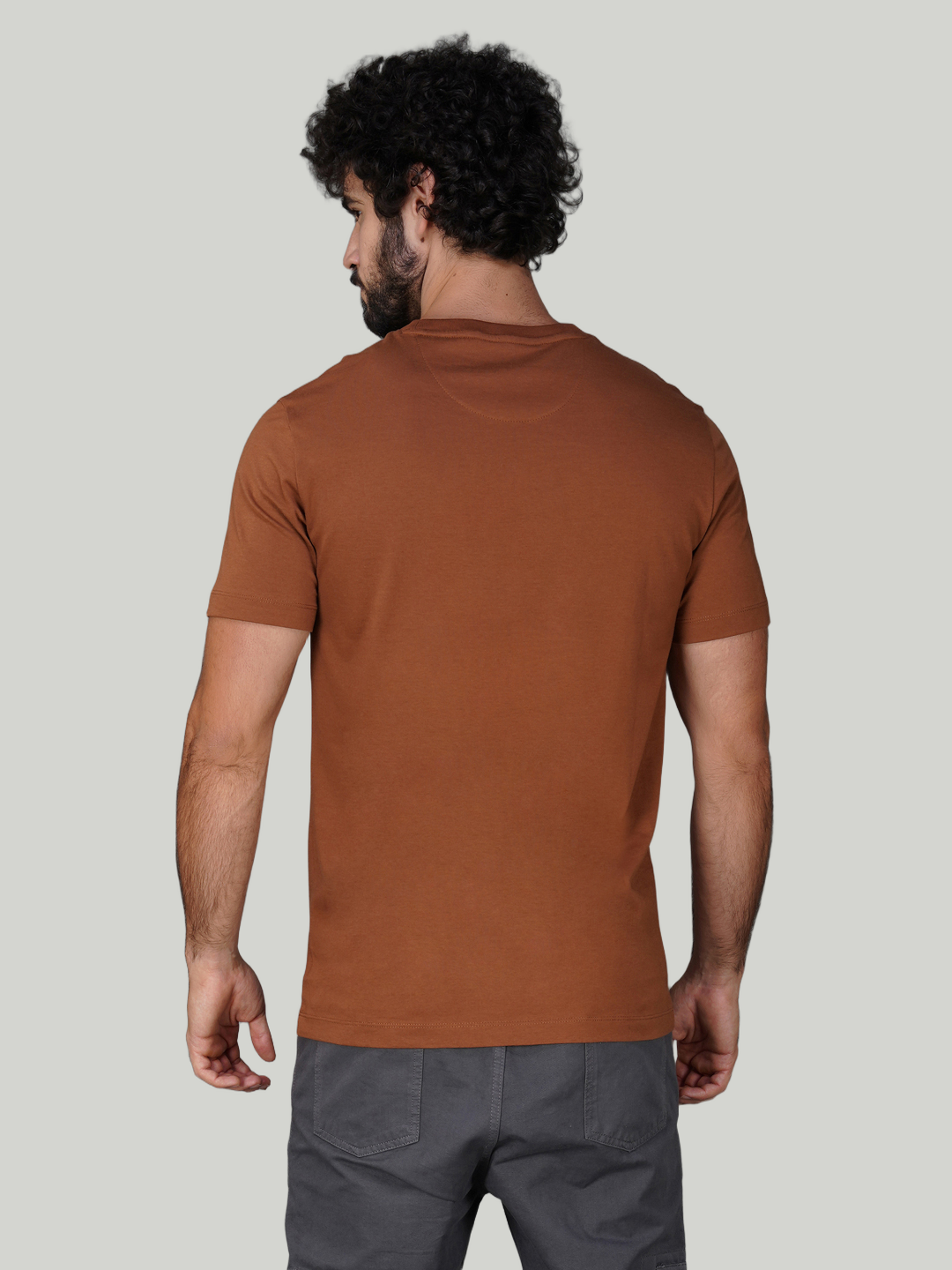 Dark Brown Zvezda Original Cotton Jersey T-Shirt - Euro Fit (BRT-023A)