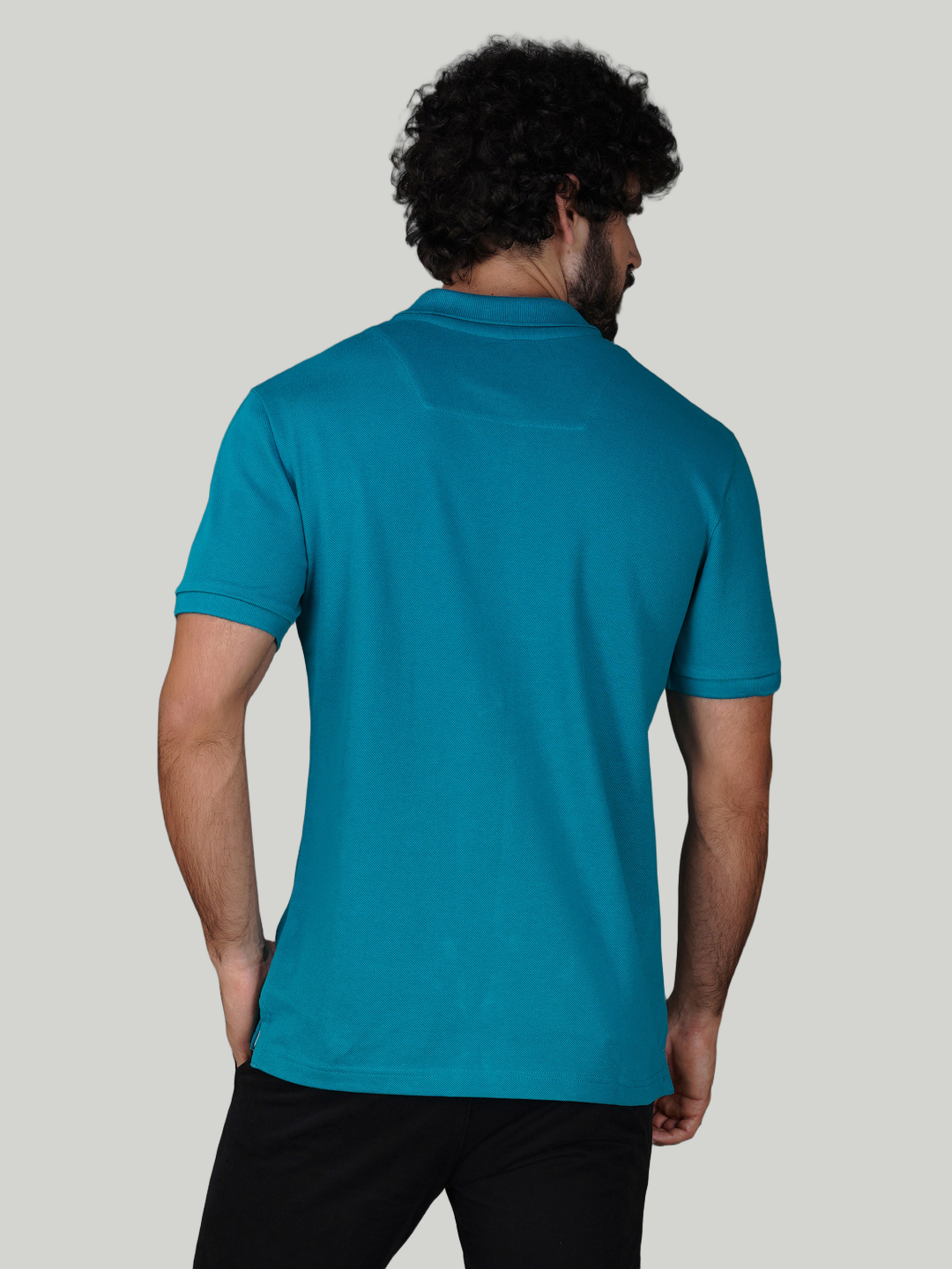 Teal Green Premium Pique Cotton Classic Polo T-shirt-Euro Fit (CP 011)
