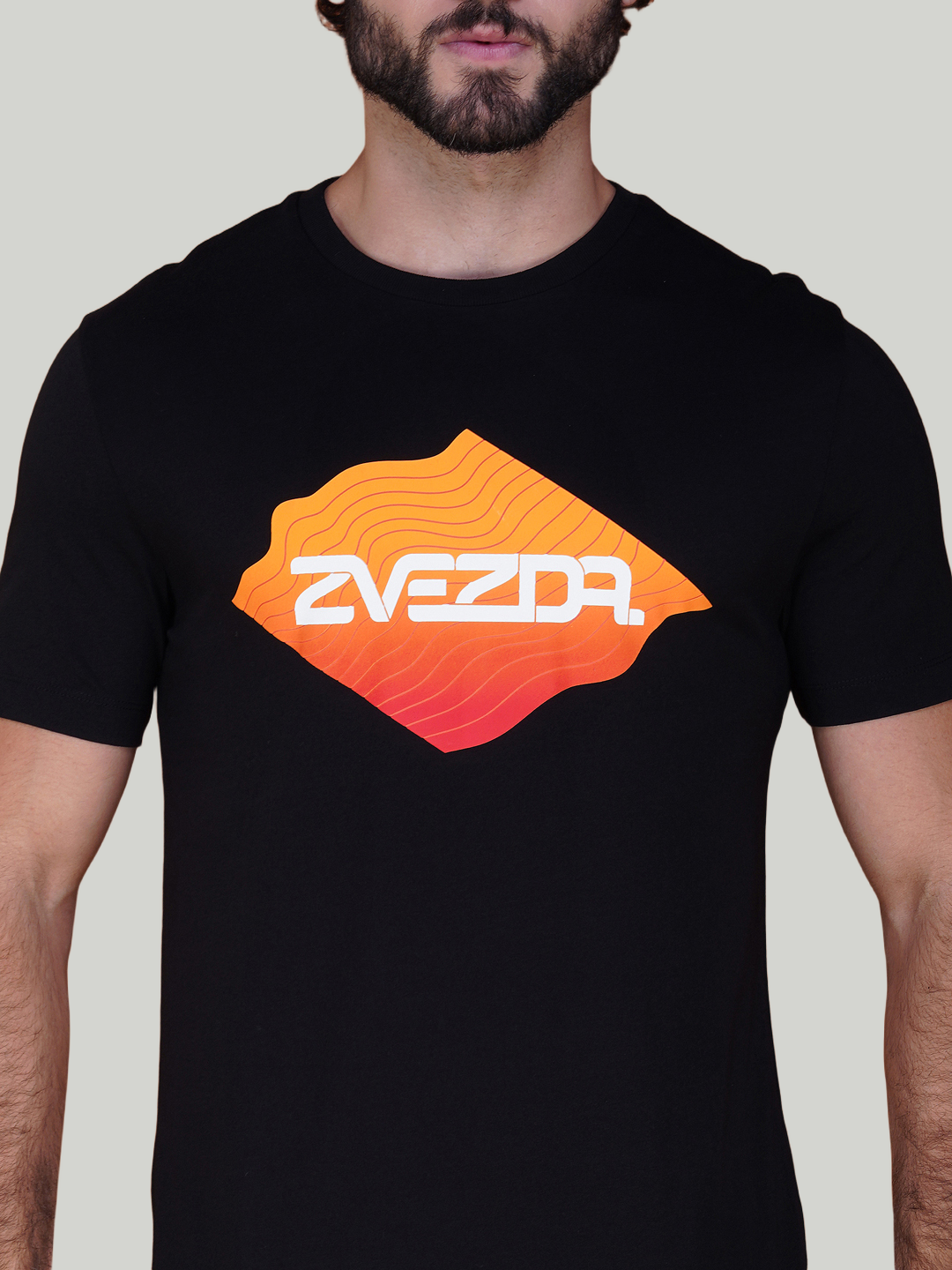 Black Zvezda Original Cotton Jersey T-Shirt - Euro Fit (BRT-010C)