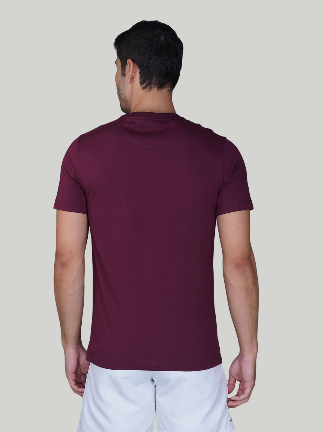 Maroon Solid Cotton Jersey T-Shirt – Euro Fit (CT-015)