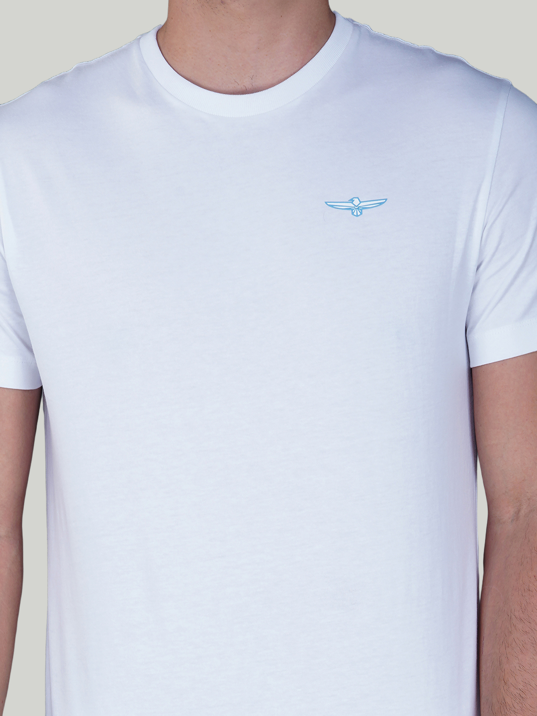 White Solid Cotton Jersey T-Shirt – Euro Fit (CT-001)