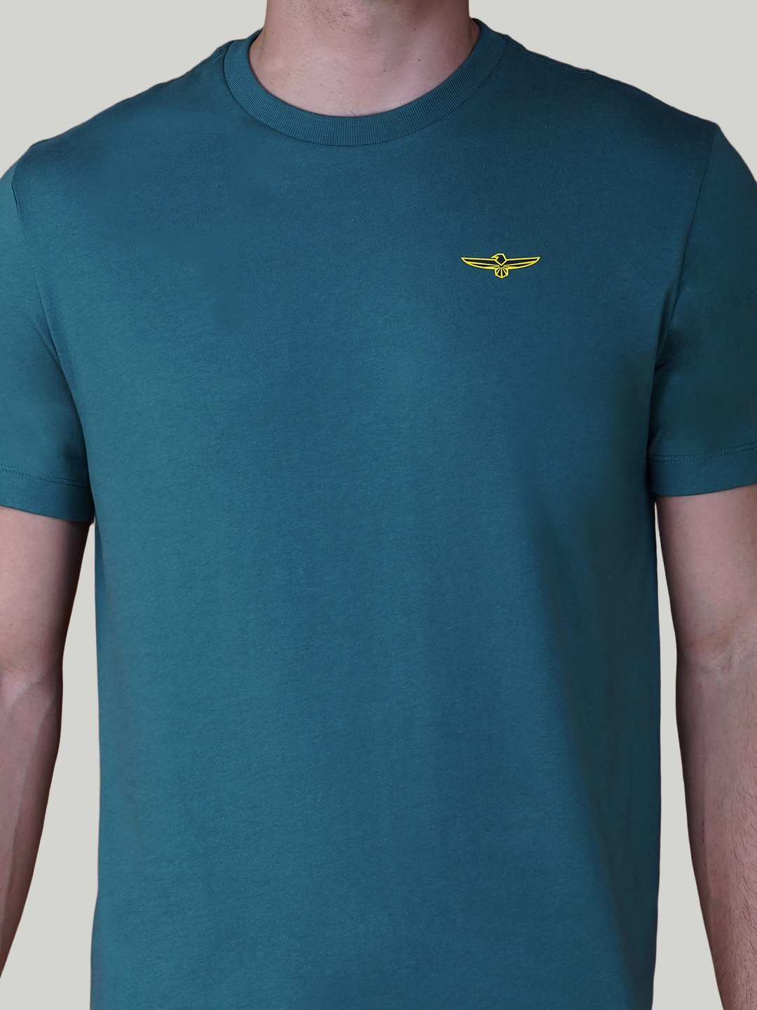 Pine Green Solid Cotton Jersey T-Shirt – Euro Fit (CT-004)